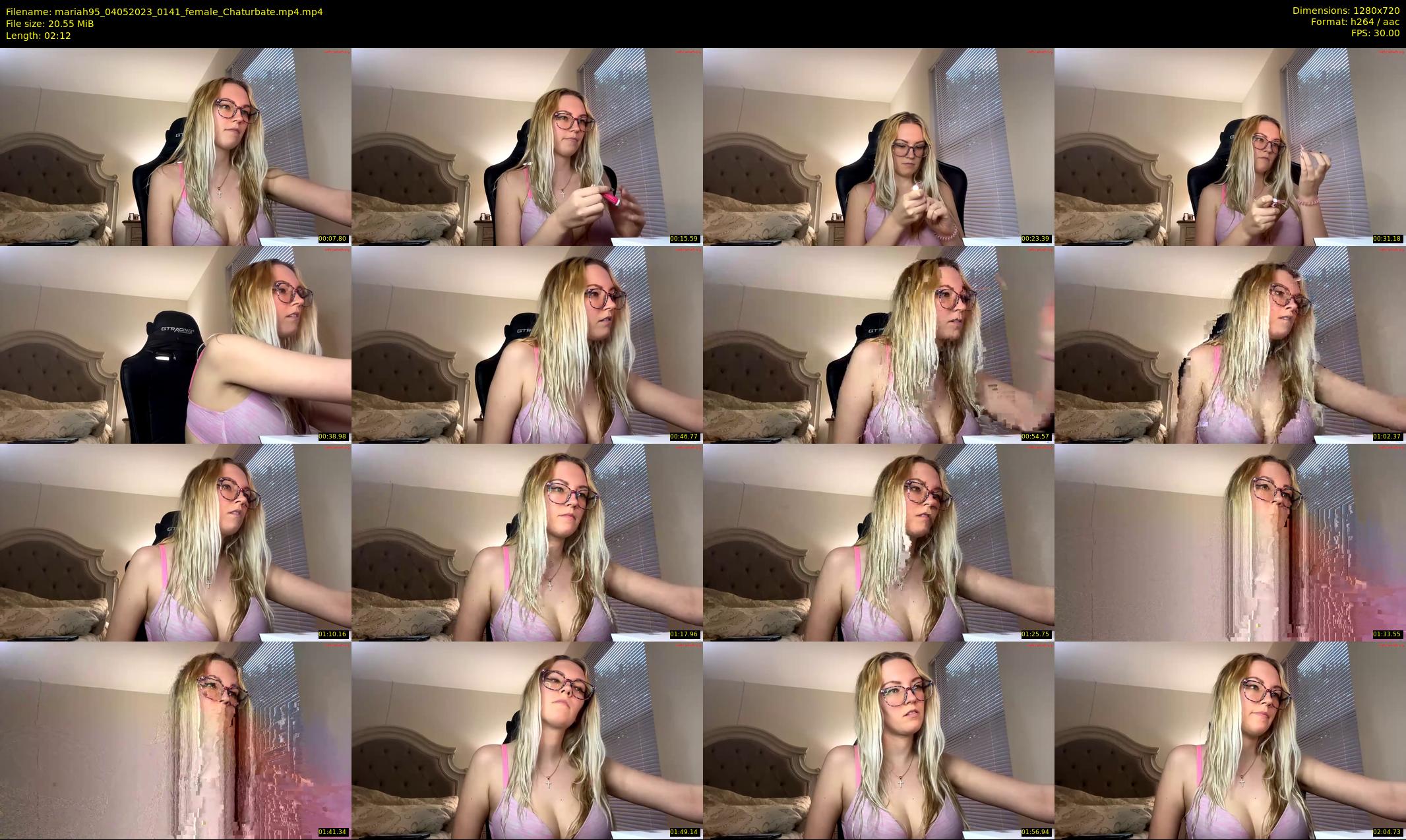 mariah95 — 3 minute Chaturbate female cam show recording, 720p, May 4, 2023