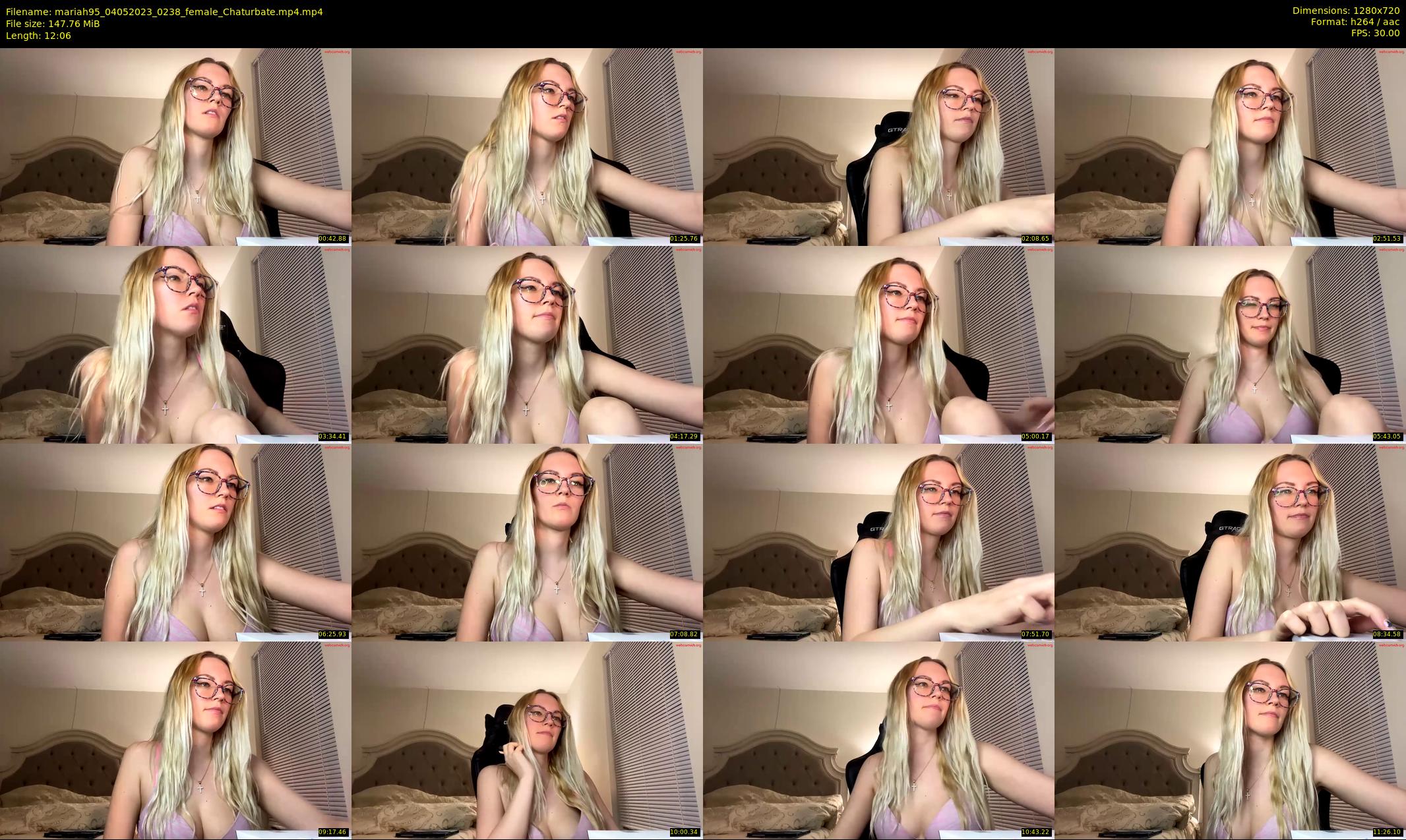 mariah95 — 13 minute Chaturbate female cam show recording, 720p, May 4, 2023