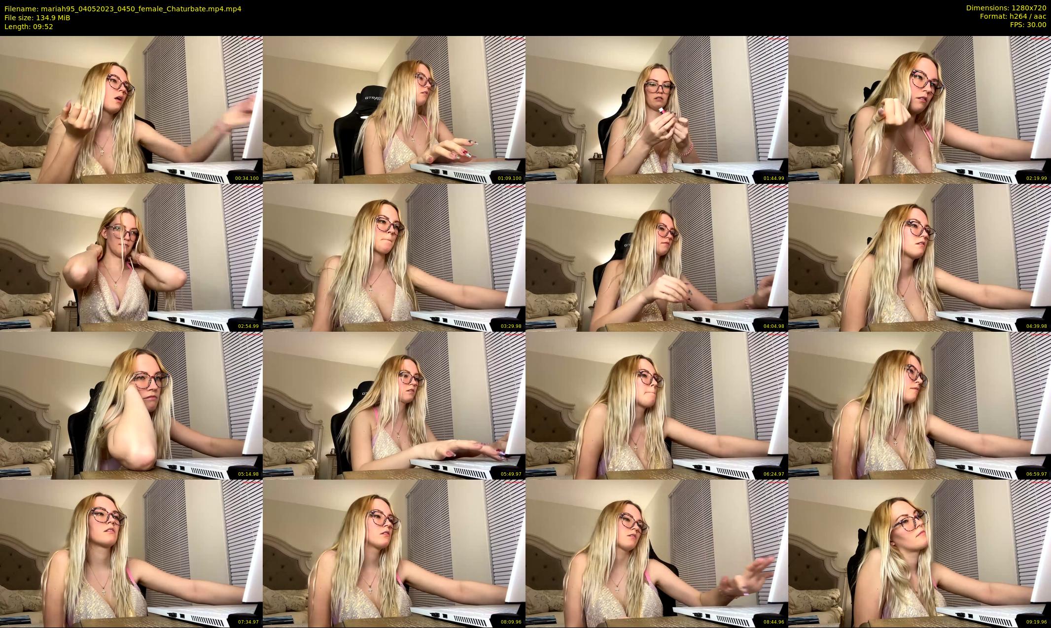 mariah95 — 10 minute Chaturbate female cam show recording, 720p, May 4, 2023