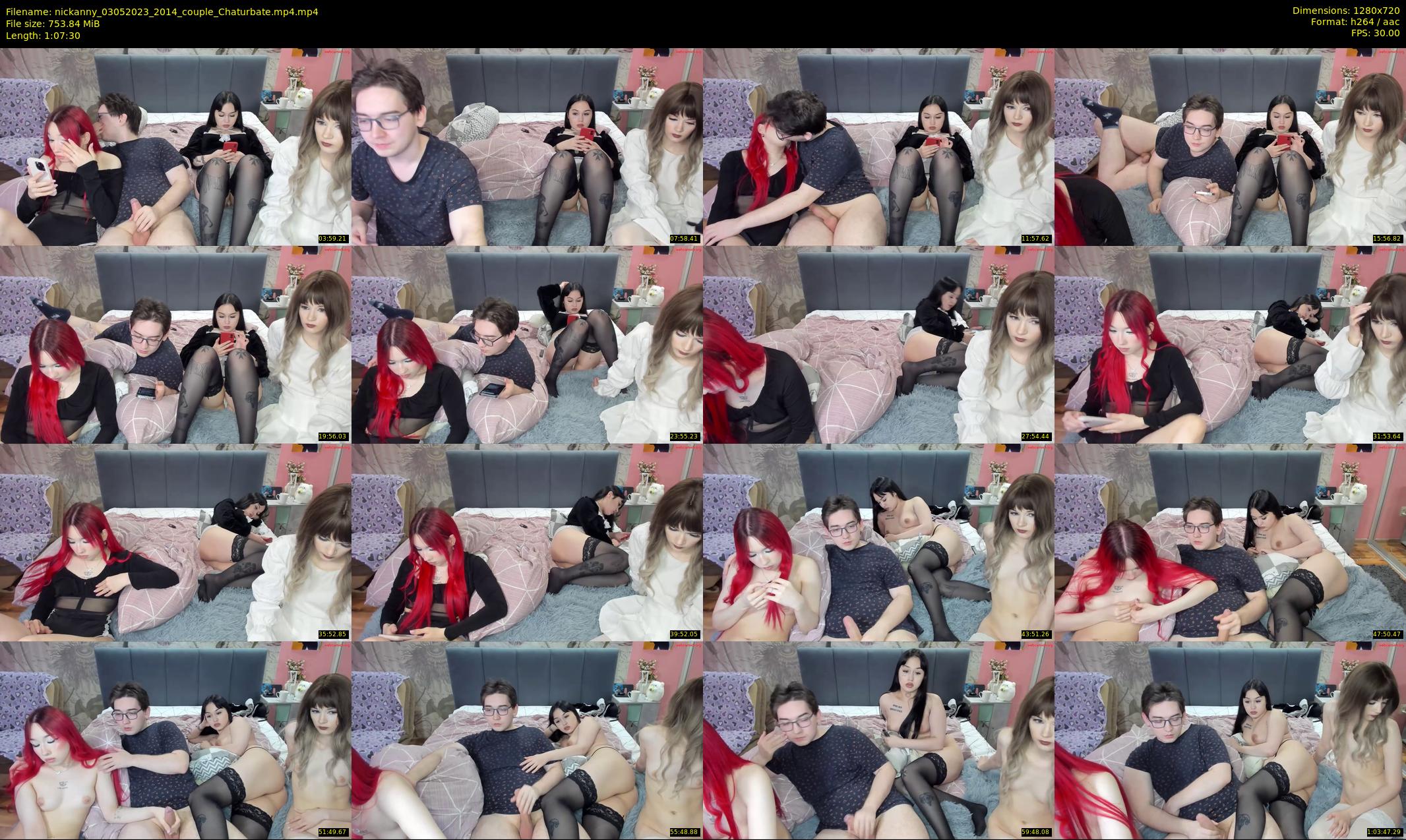 nickanny — 68 minute Chaturbate couple cam show recording, 720p, May 3, 2023