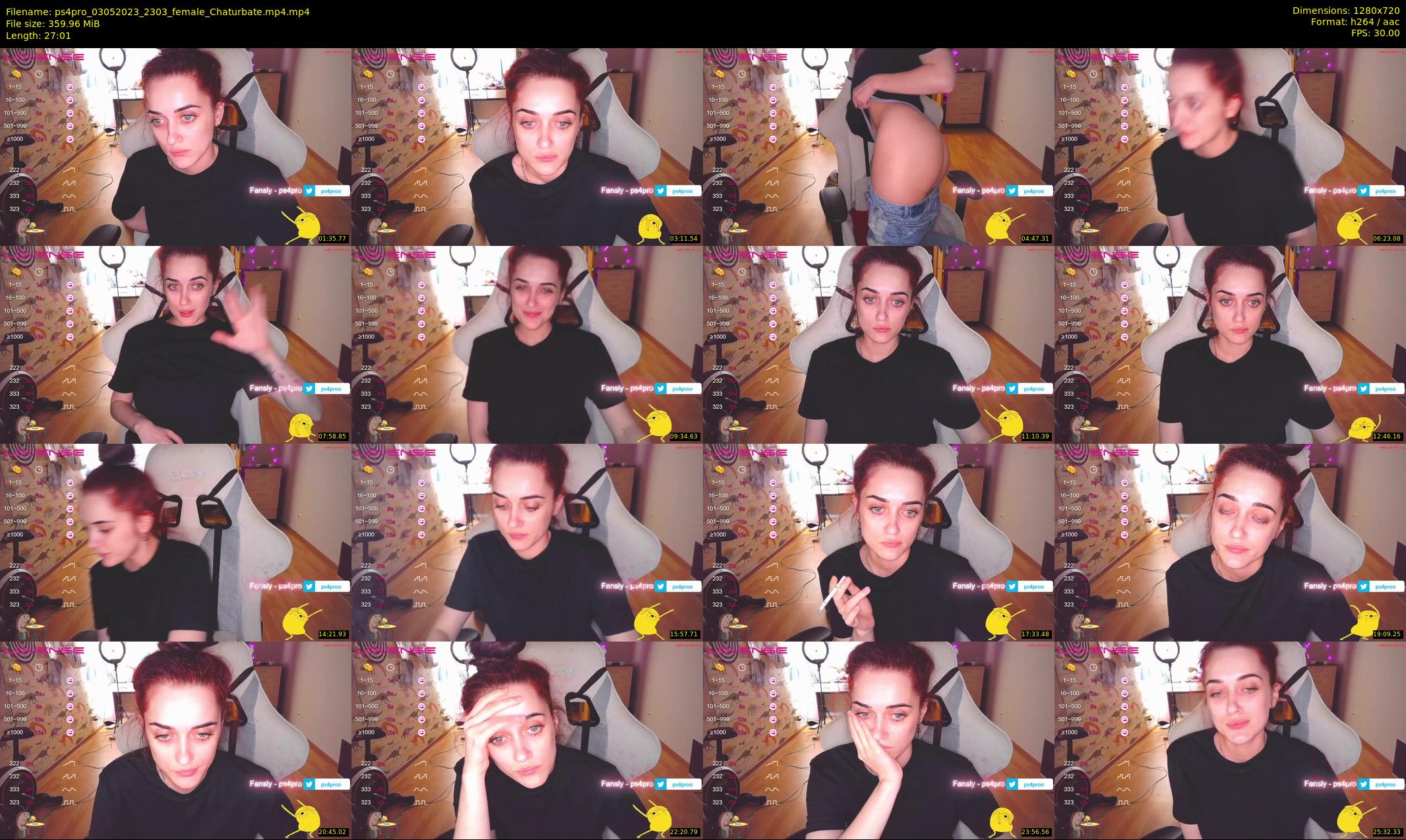 ps4pro — 28 minute Chaturbate female cam show recording, 720p, May 3, 2023