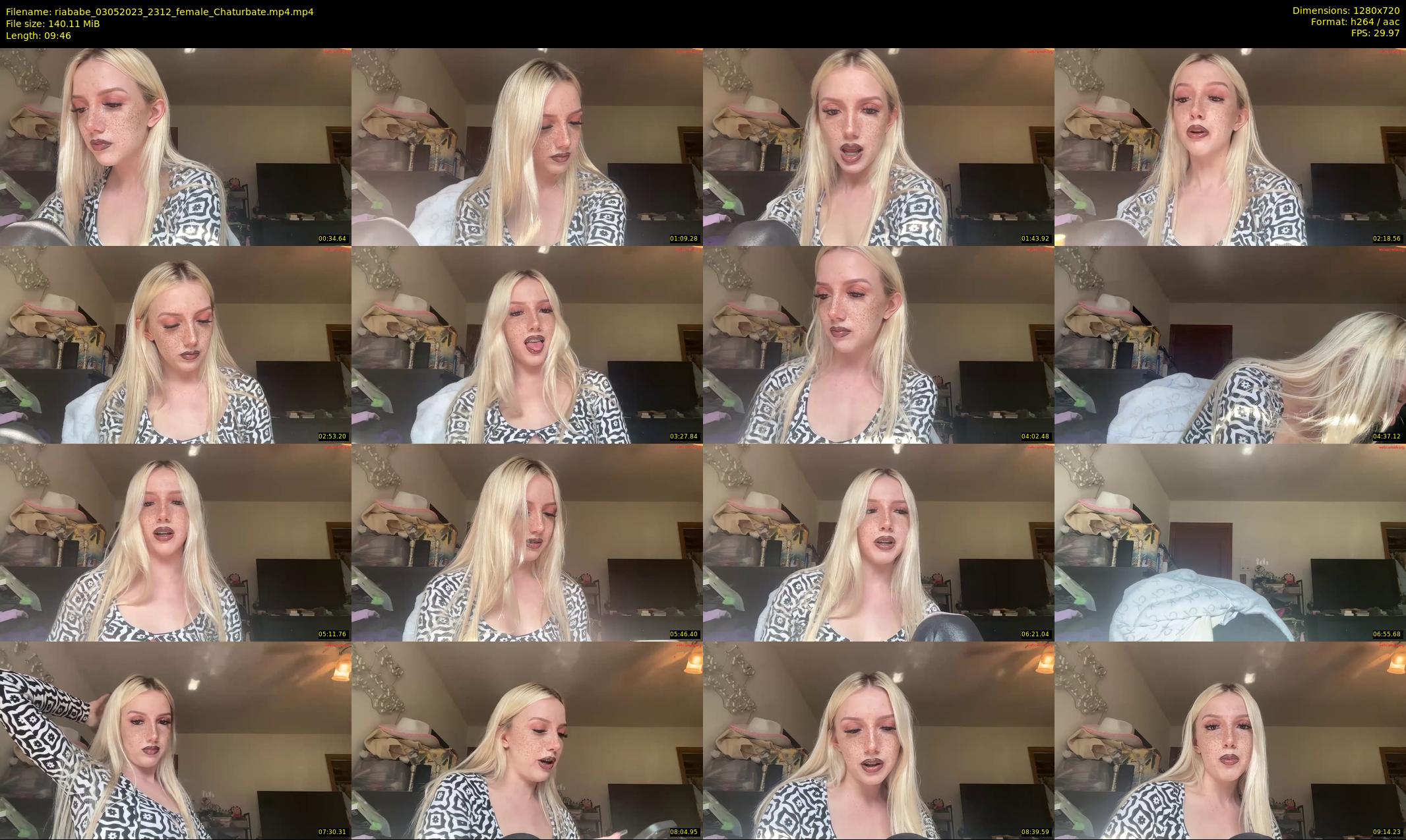 riababe — 10 minute Chaturbate female cam show recording, 720p, May 3, 2023