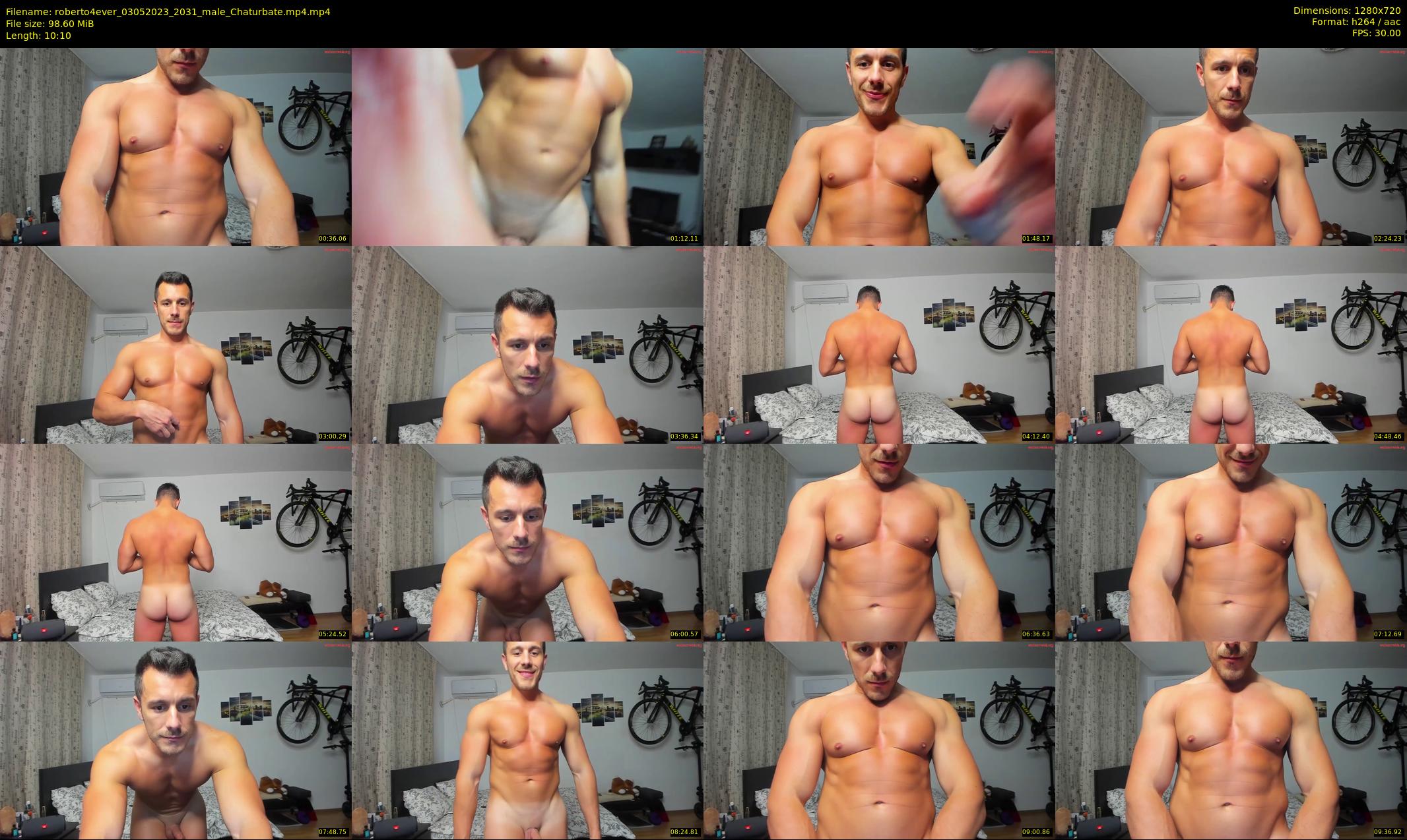 roberto4ever — 11 minute Chaturbate male cam show recording, 720p, May 3, 2023