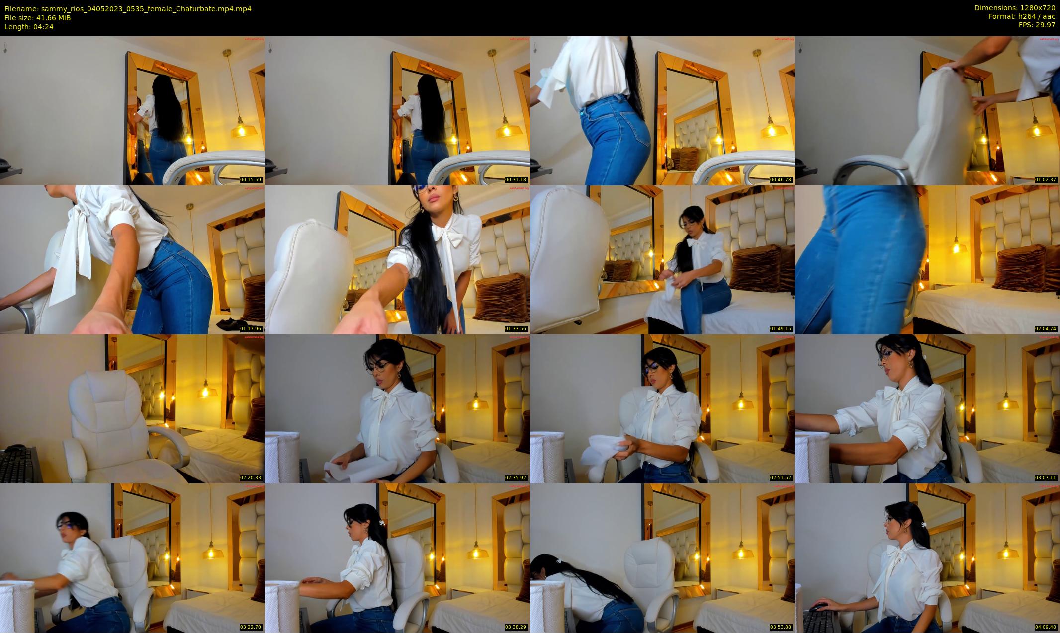 sammy_rios — 5 minute Chaturbate female cam show recording, 720p, May 4, 2023