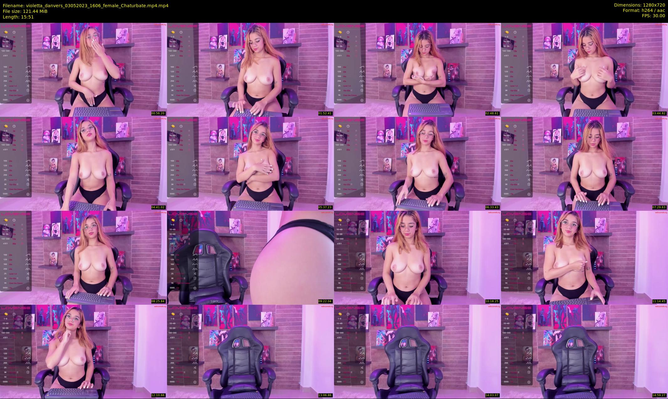 violetta_danvers — 16 minute Chaturbate female cam show recording, 720p, May 3, 2023