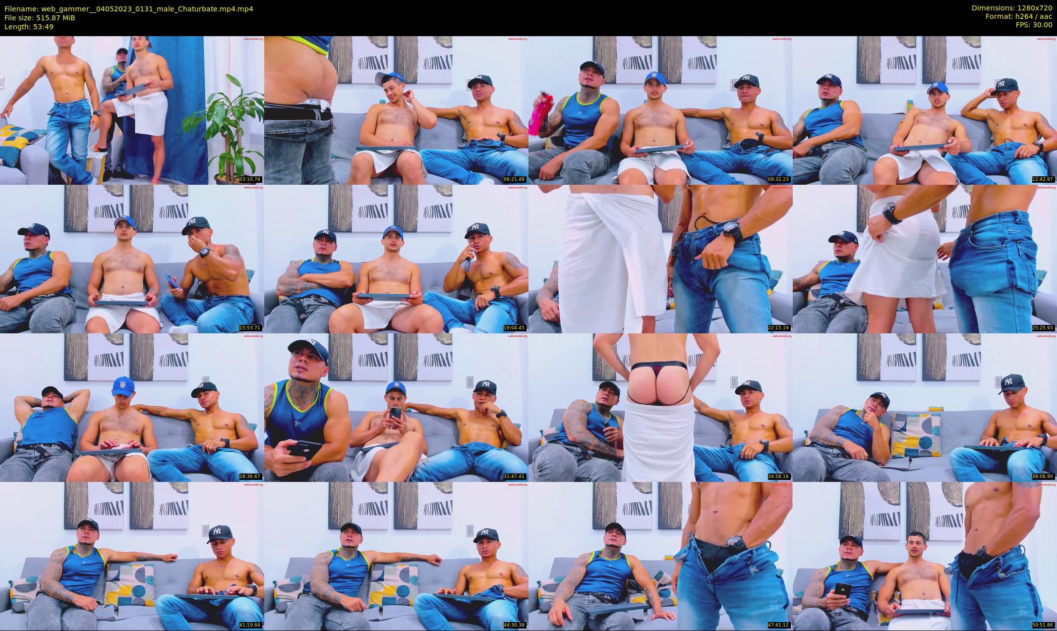 web_gammer_ — 54 minute Chaturbate male cam show recording, 720p, May 4, 2023