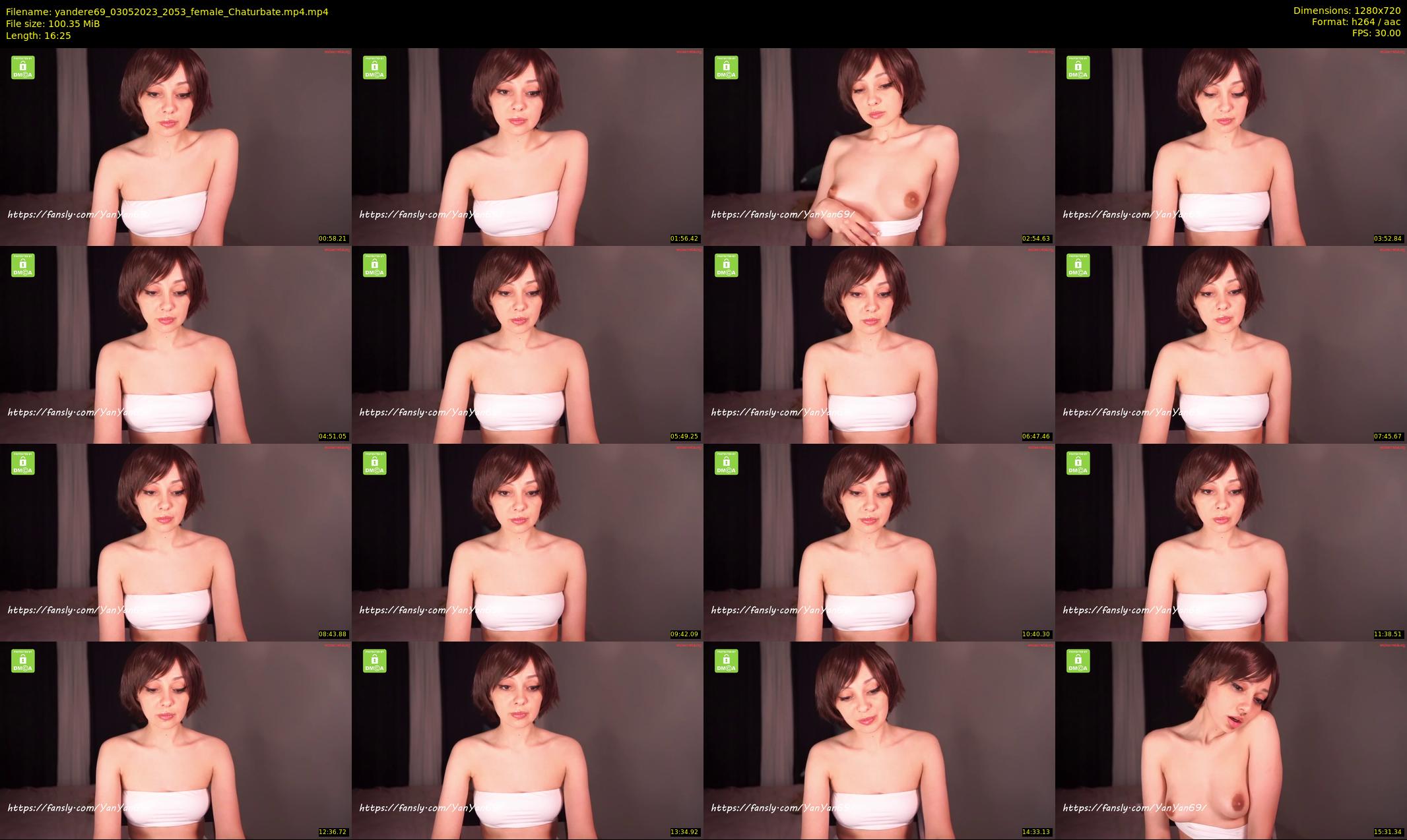 yandere69 — 17 minute Chaturbate female cam show recording, 720p, May 3, 2023