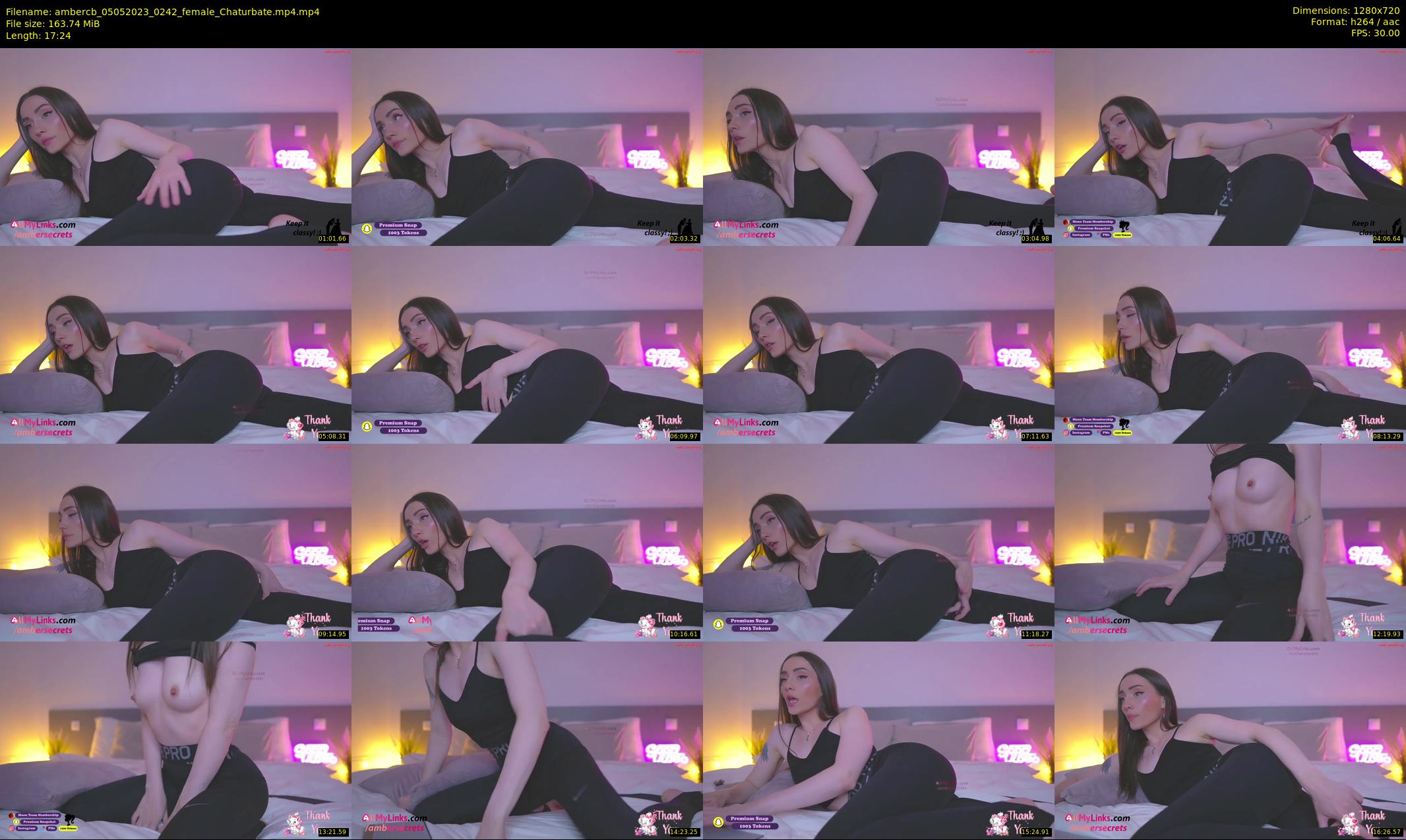 ambercb — 18 minute Chaturbate female cam show recording, 720p, May 5, 2023