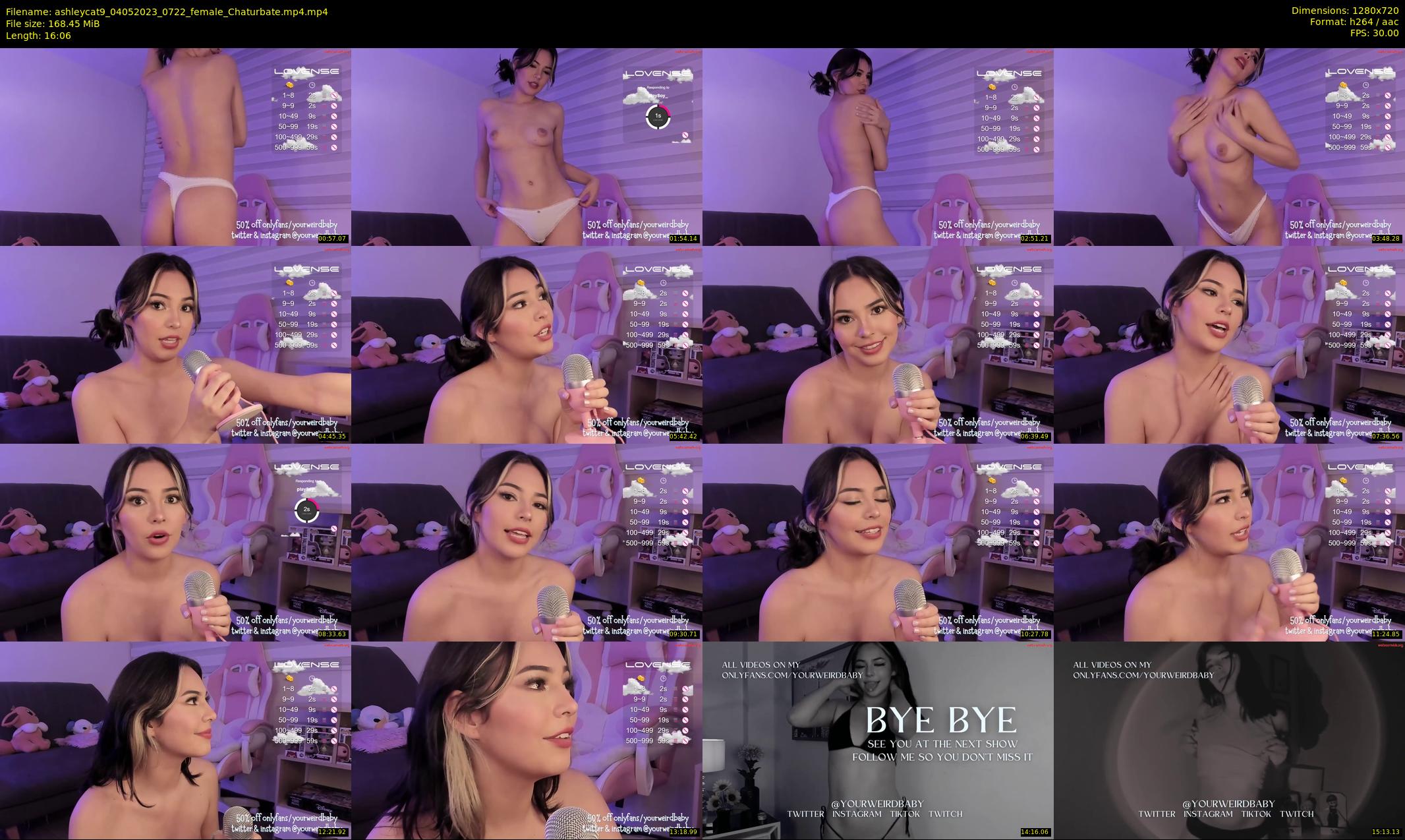 ashleycat9 — 17 minute Chaturbate female cam show recording, 720p, May 4, 2023