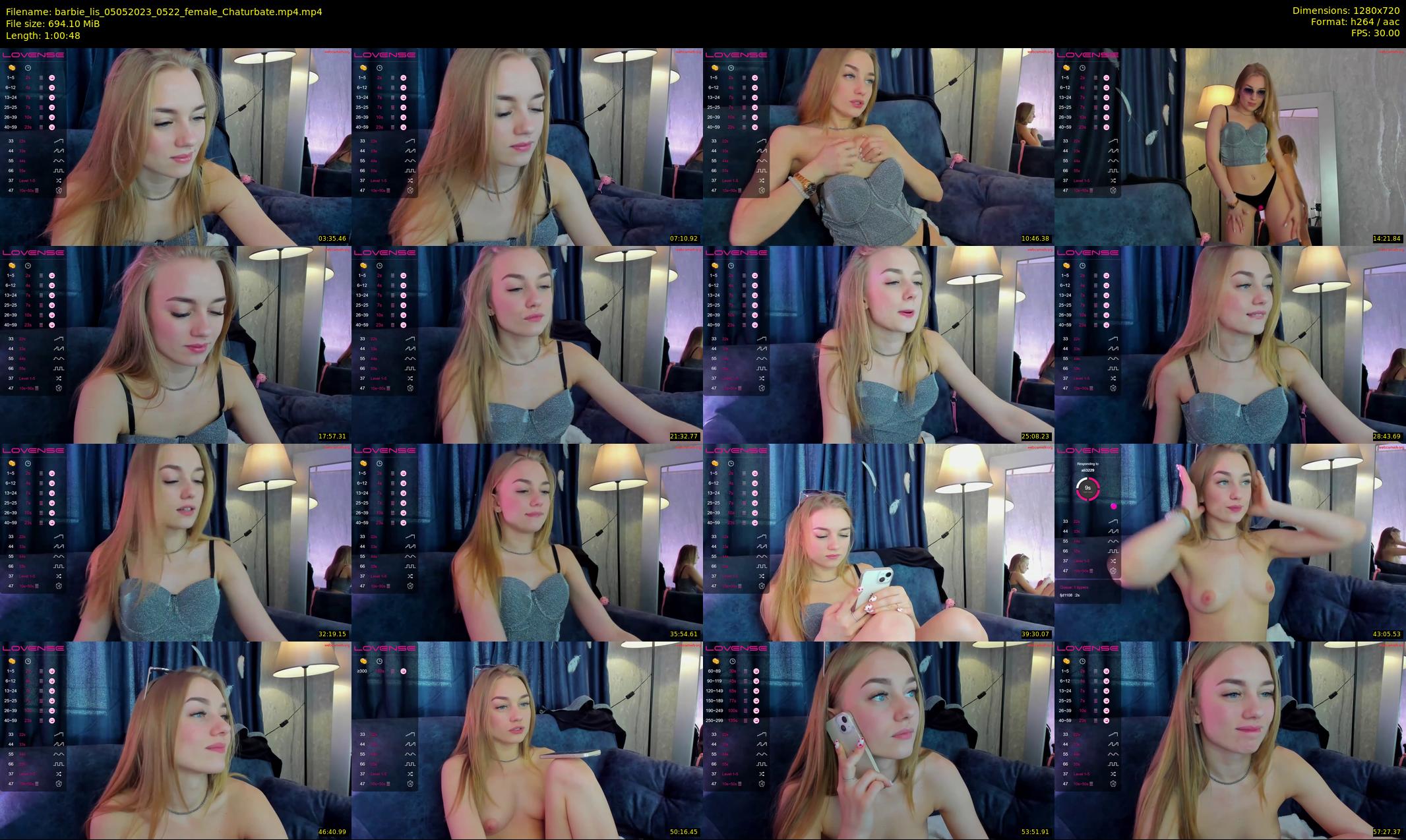 barbie_lis — 61 minute Chaturbate female cam show recording, 720p, May 5, 2023