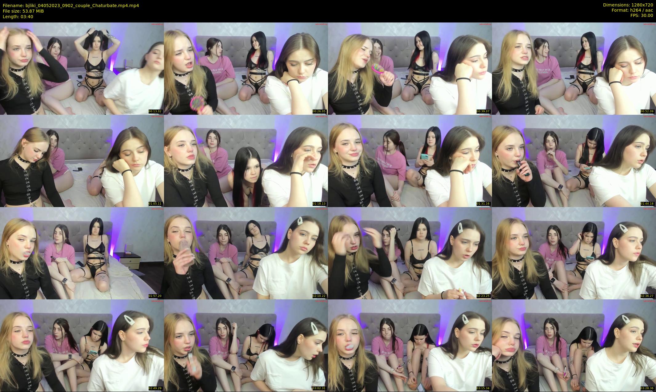 bjliki — 4 minute Chaturbate couple cam show recording, 720p, May 4, 2023