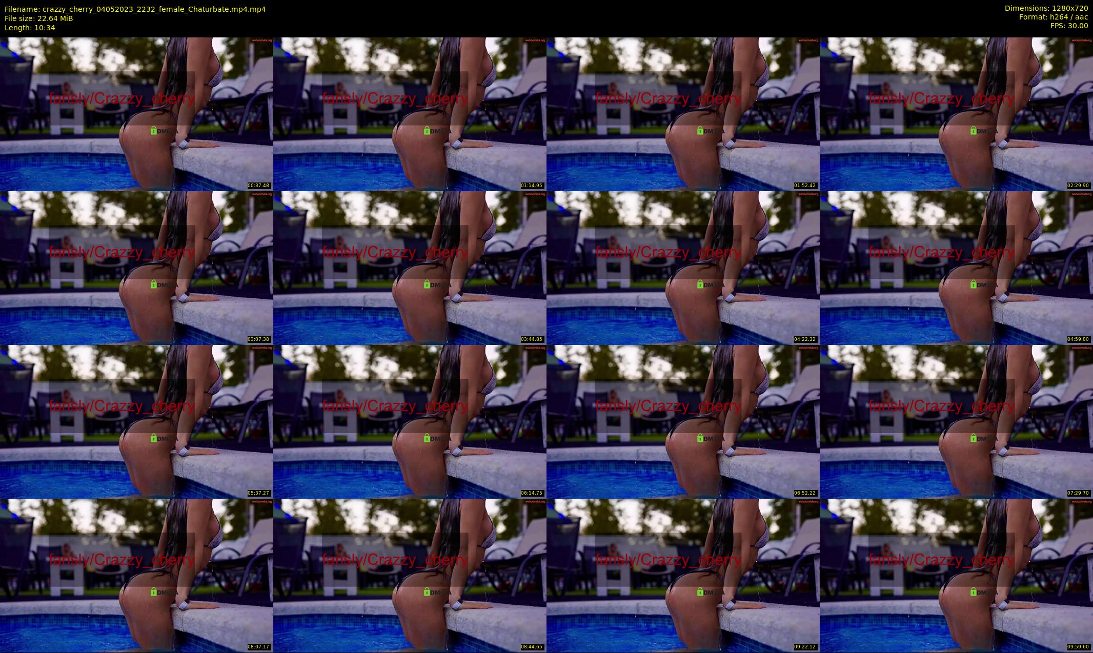 crazzy_cherry — 11 minute Chaturbate female cam show recording, 720p, May 4, 2023