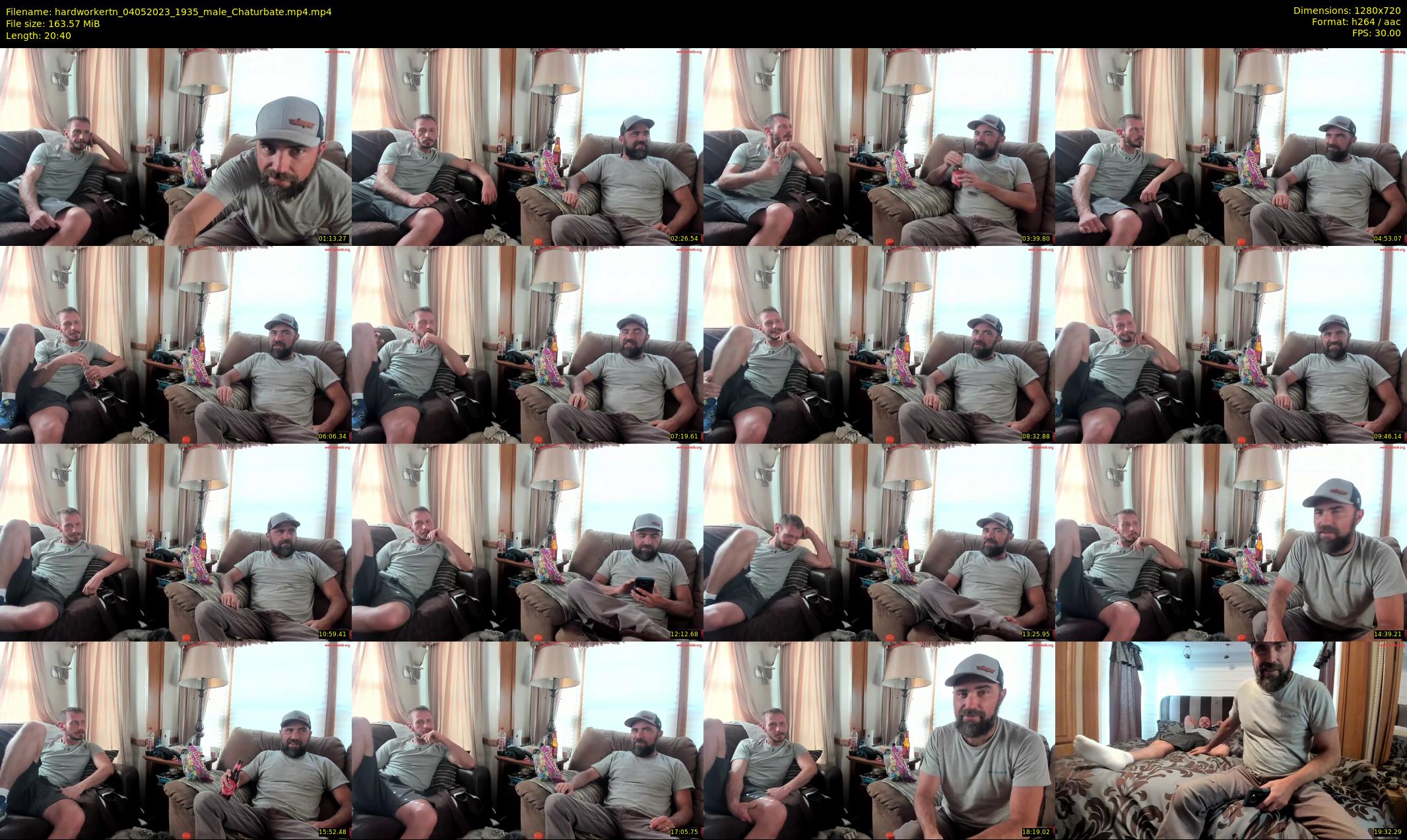 hardworkertn — 21 minute Chaturbate male cam show recording, 720p, May 4, 2023