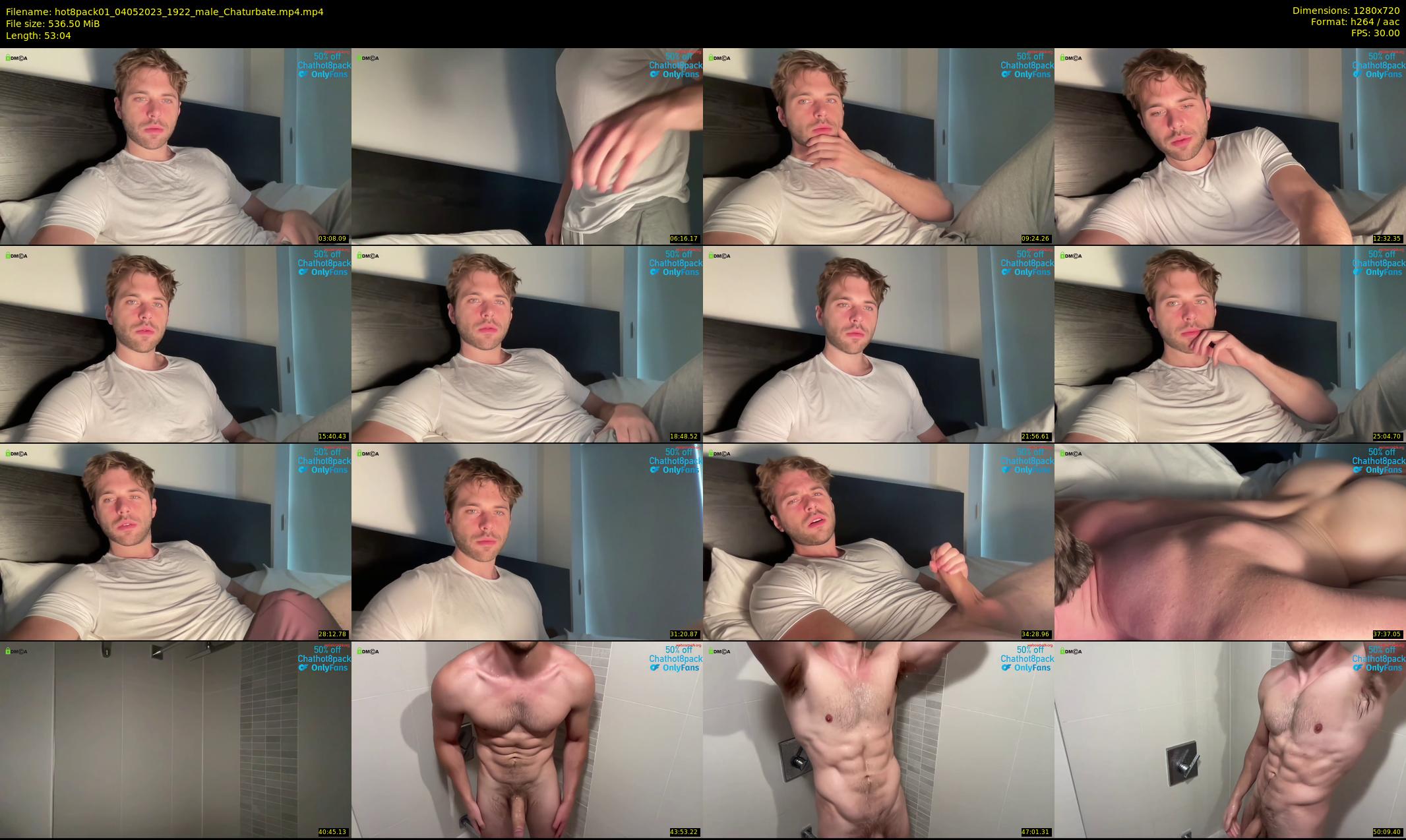 hot8pack01 — 54 minute Chaturbate male cam show recording, 720p, May 4, 2023