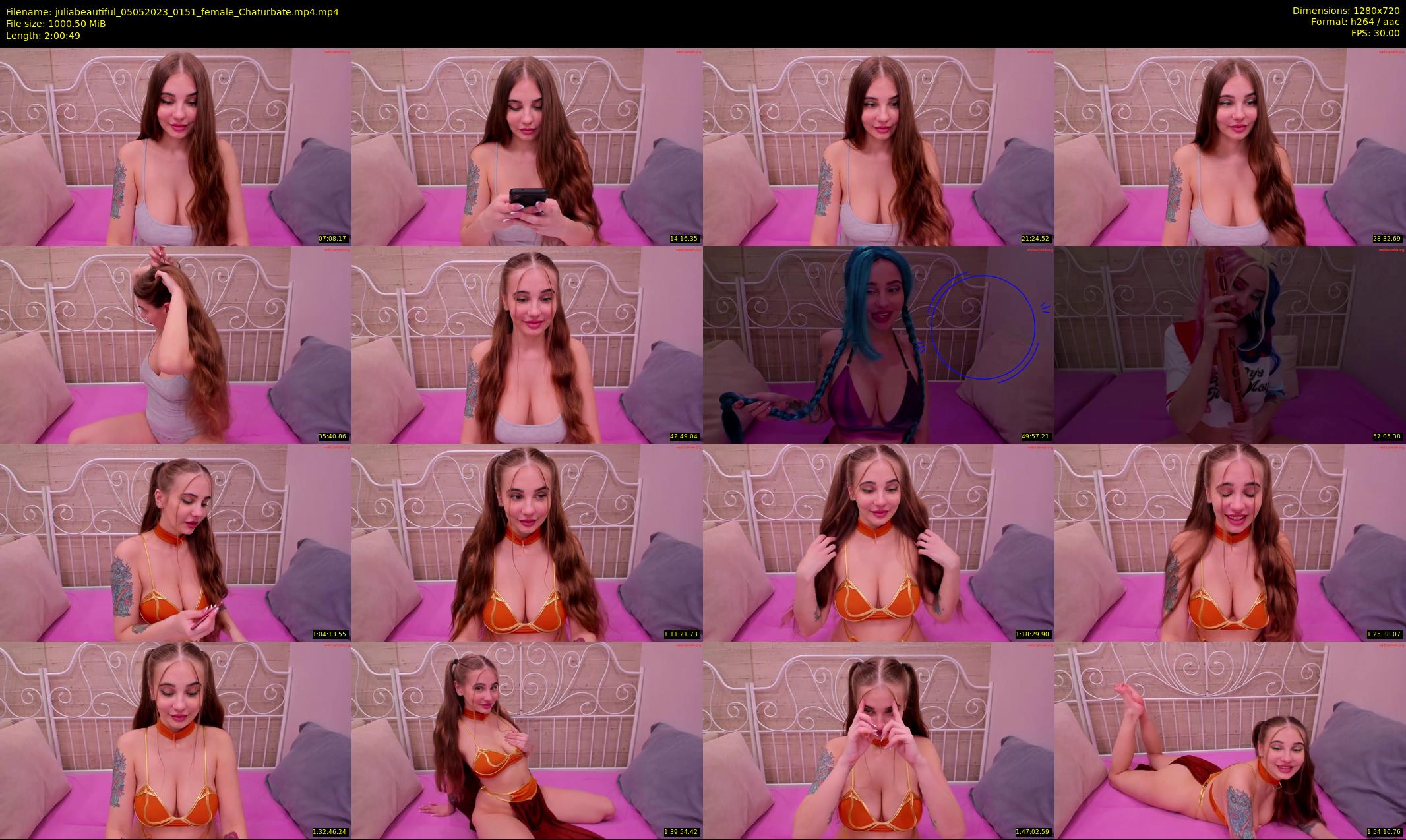 juliabeautiful — 121 minute Chaturbate female cam show recording, 720p, May 5, 2023