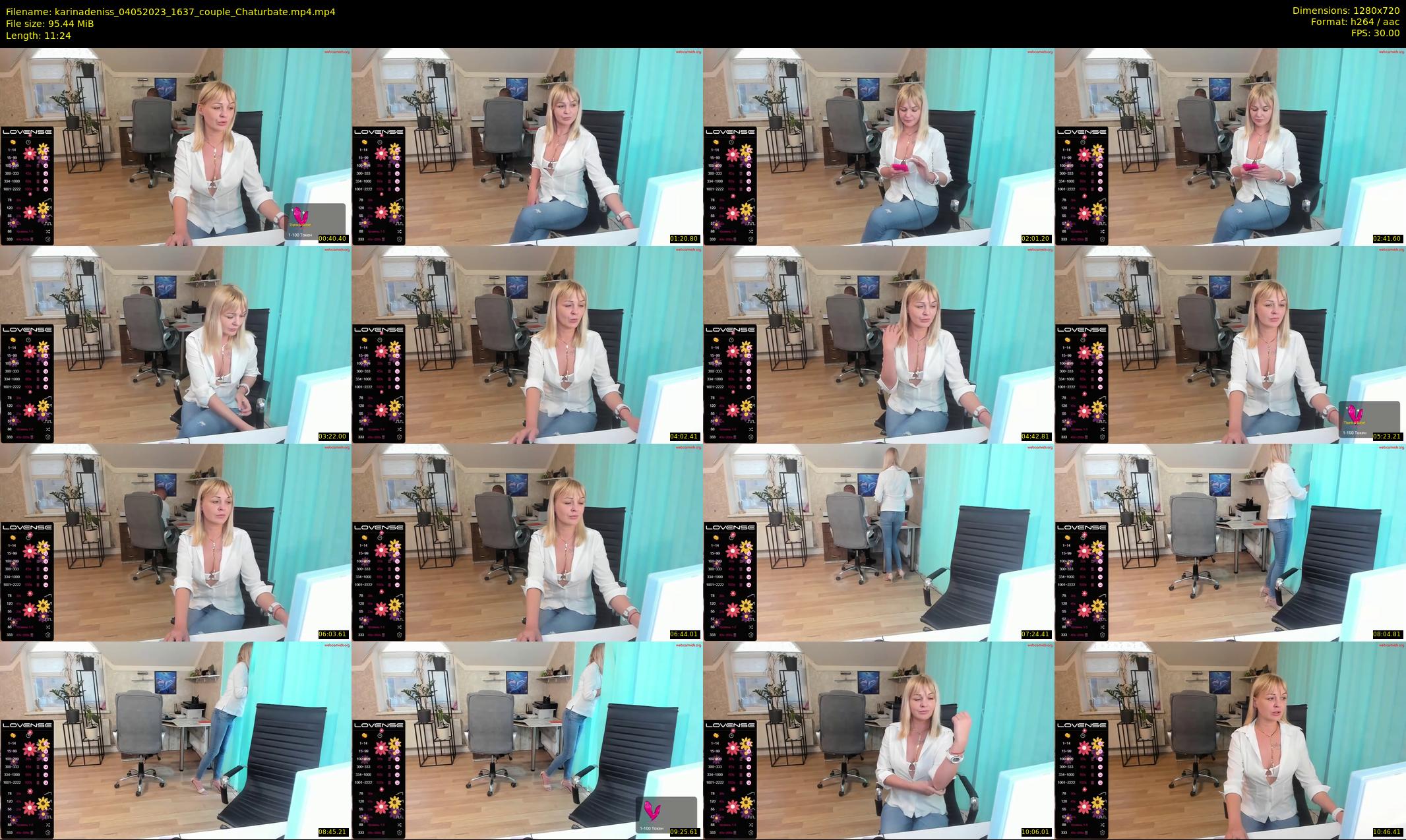 karinadeniss — 12 minute Chaturbate couple cam show recording, 720p, May 4, 2023