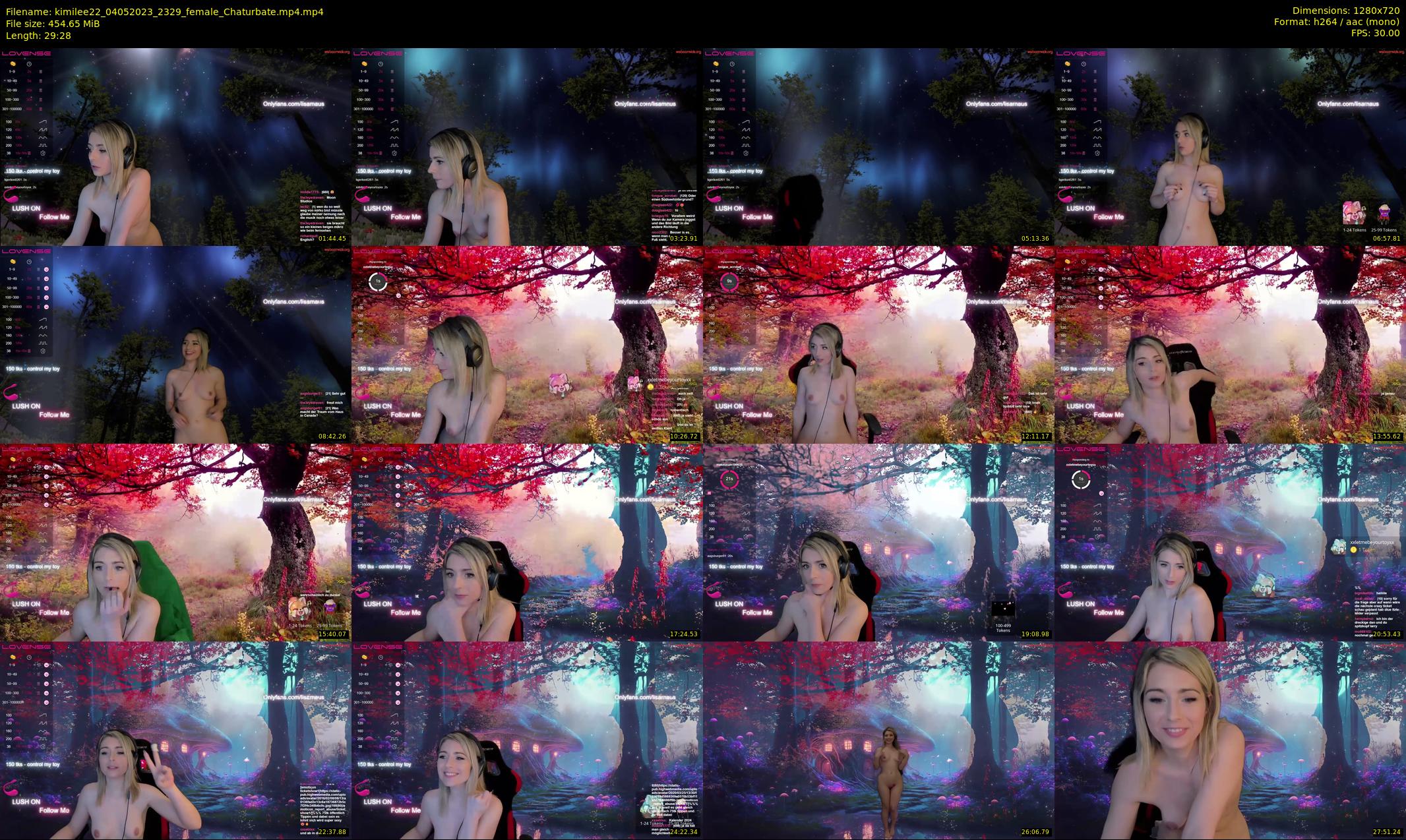 kimilee22 — 30 minute Chaturbate female cam show recording, 720p, May 4, 2023