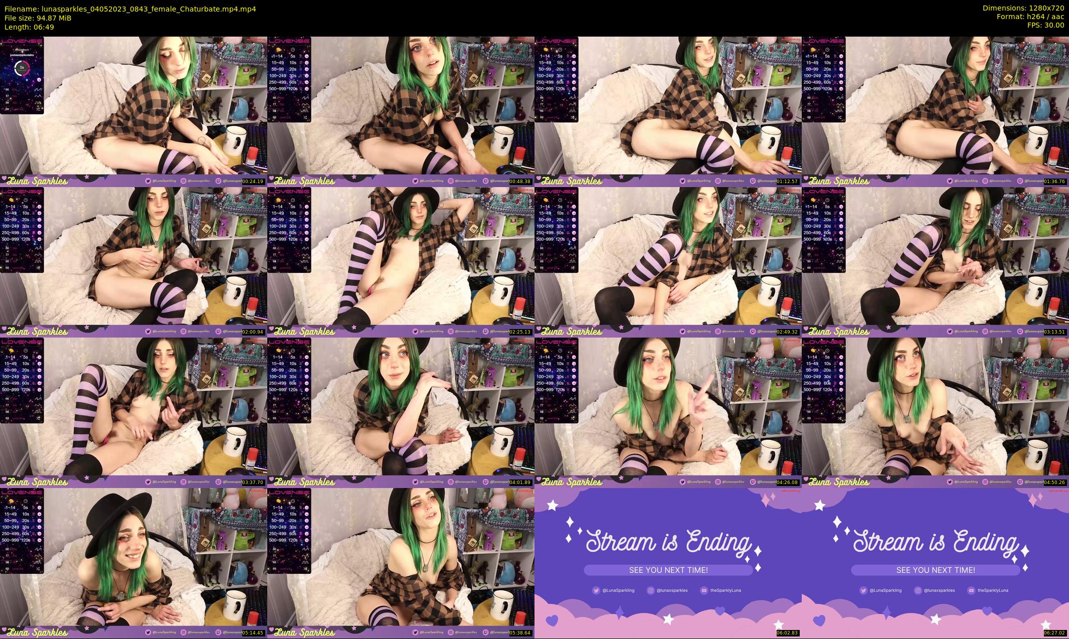 lunasparkles — 7 minute Chaturbate female cam show recording, 720p, May 4, 2023