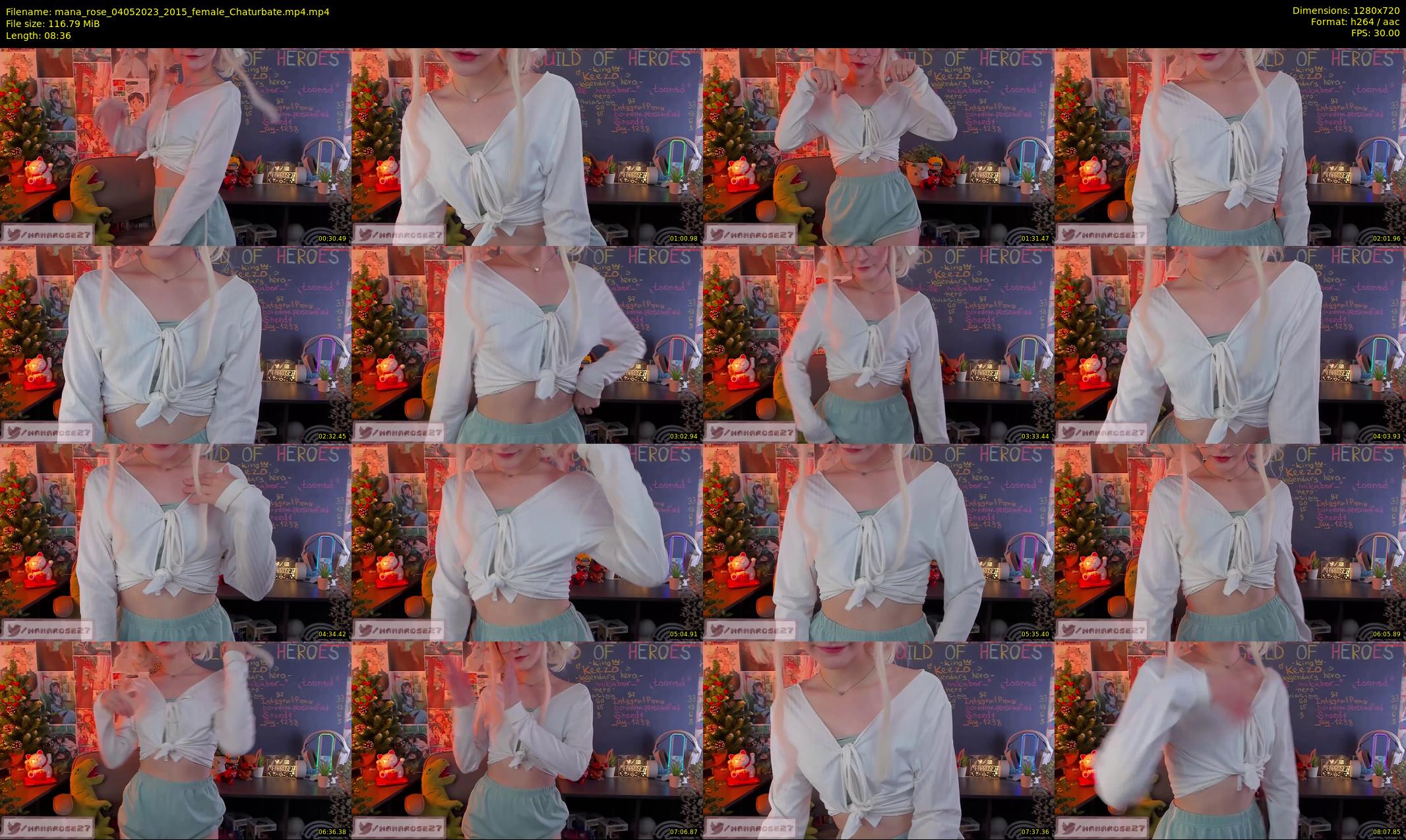 mana_rose — 9 minute Chaturbate female cam show recording, 720p, May 4, 2023