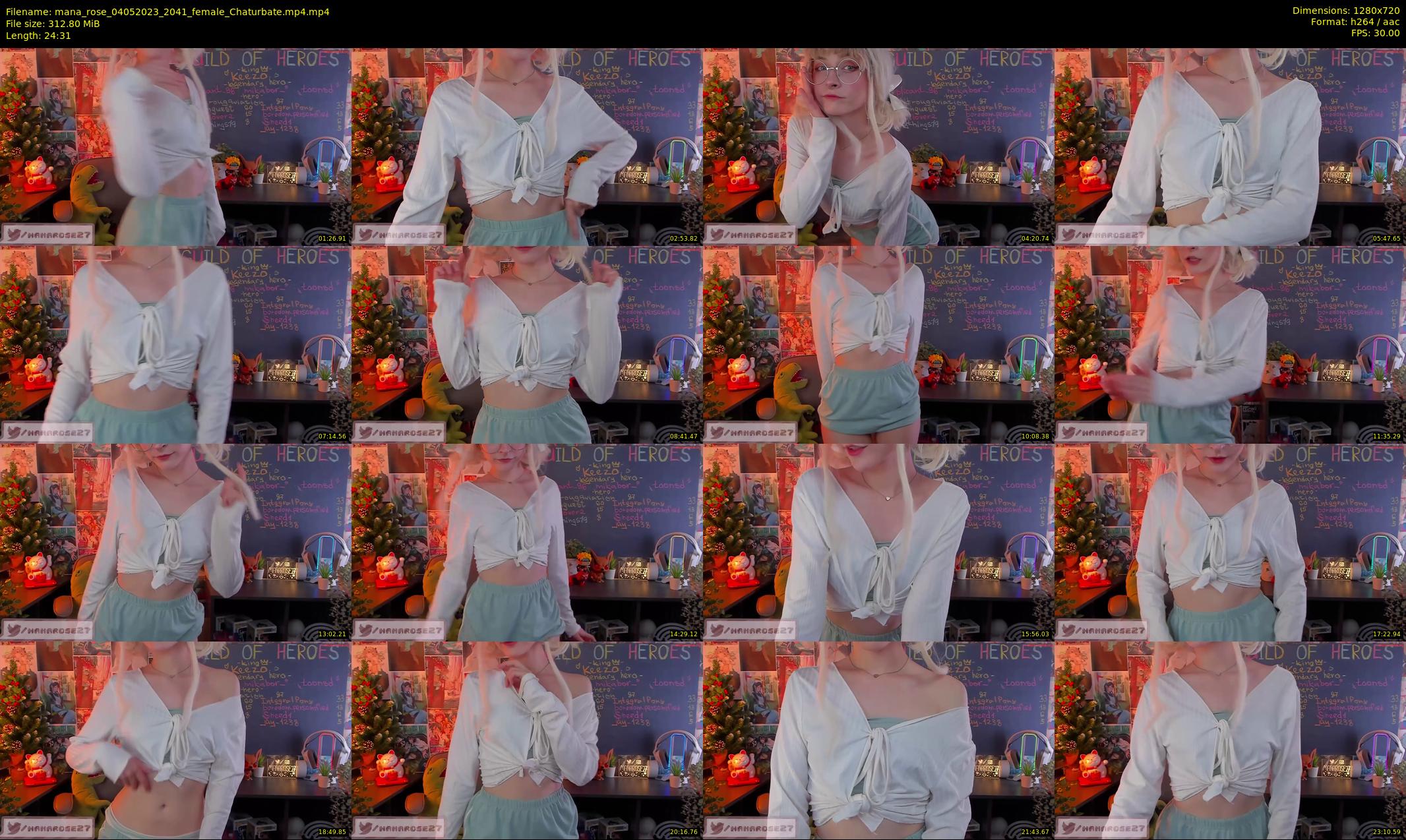 mana_rose — 25 minute Chaturbate female cam show recording, 720p, May 4, 2023