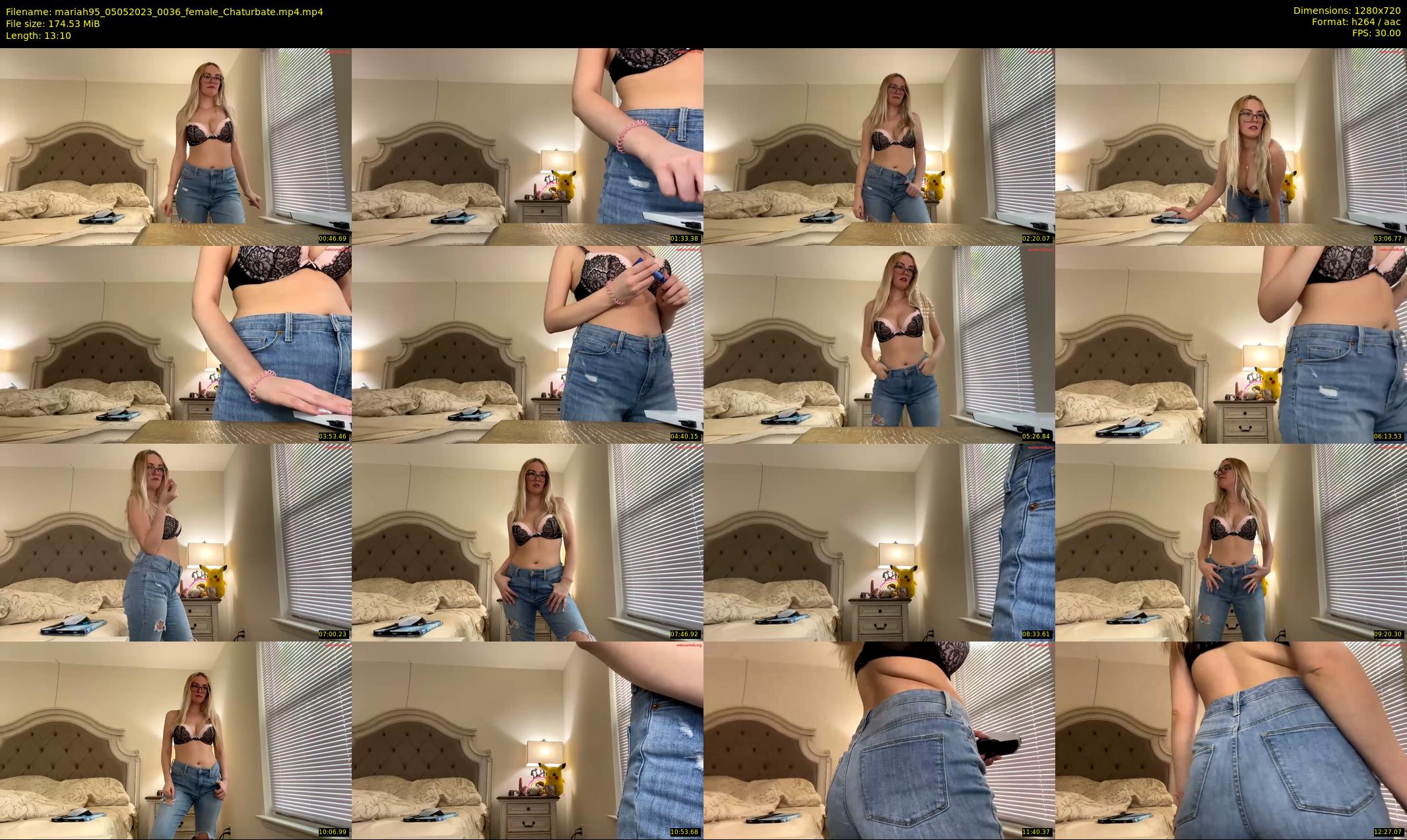 mariah95 — 14 minute Chaturbate female cam show recording, 720p, May 5, 2023