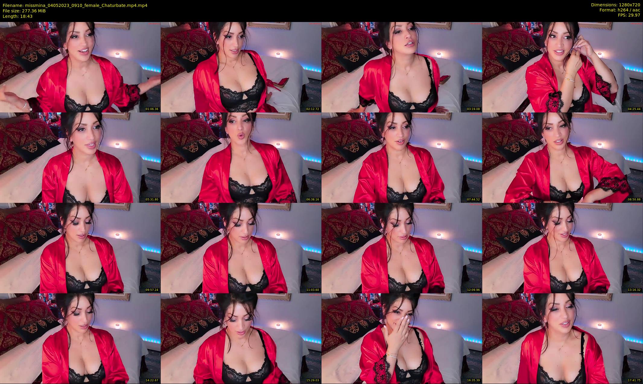 missmina — 19 minute Chaturbate female cam show recording, 720p, May 4, 2023