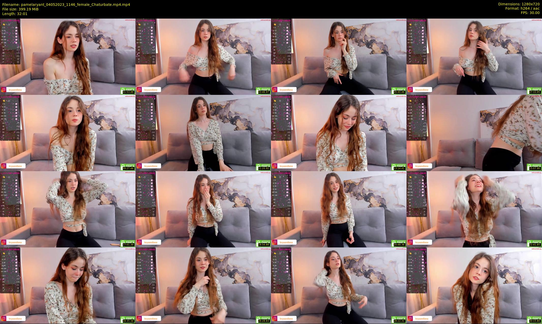 pamelaryant — 33 minute Chaturbate female cam show recording, 720p, May 4, 2023