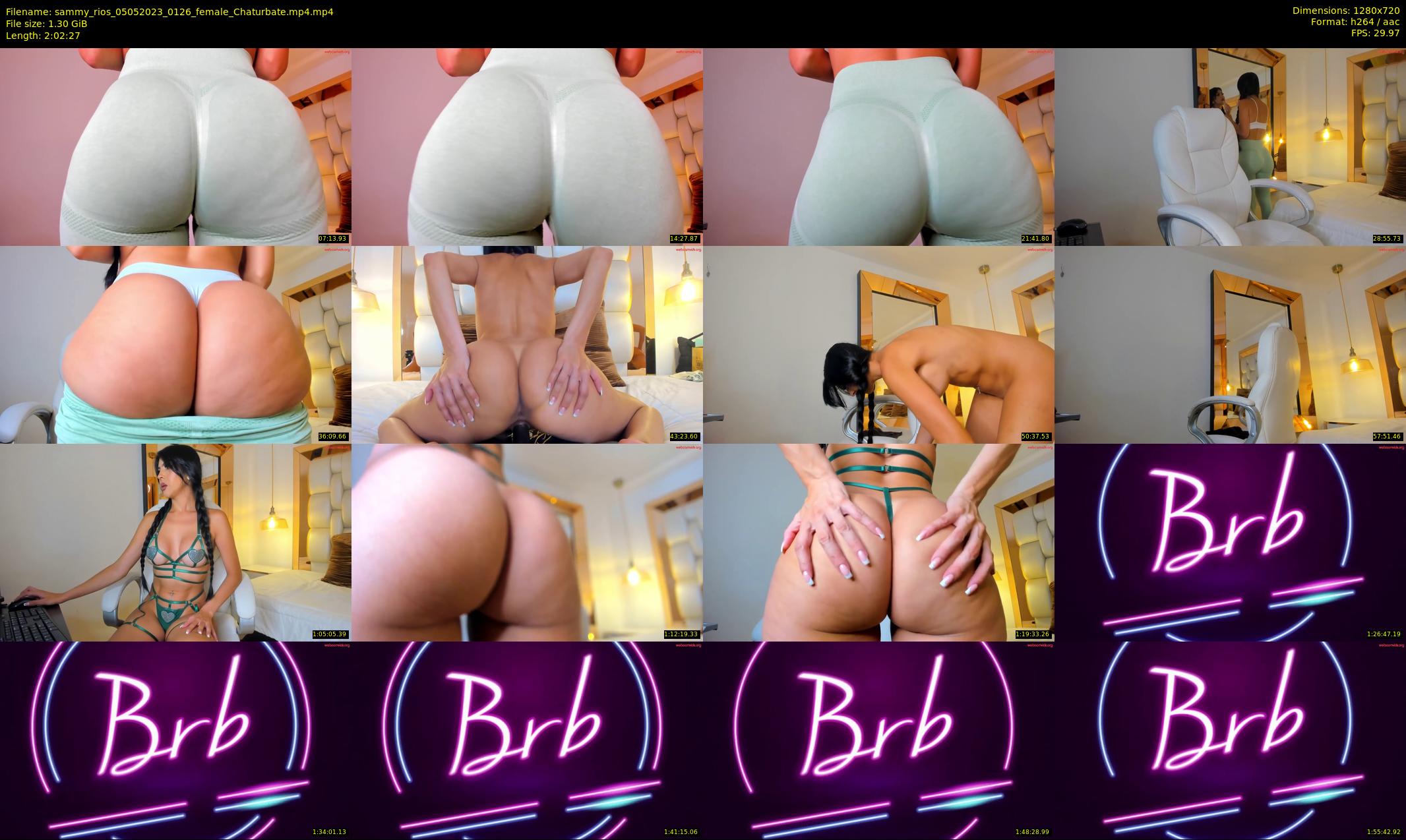 sammy_rios — 123 minute Chaturbate female cam show recording, 720p, May 5, 2023