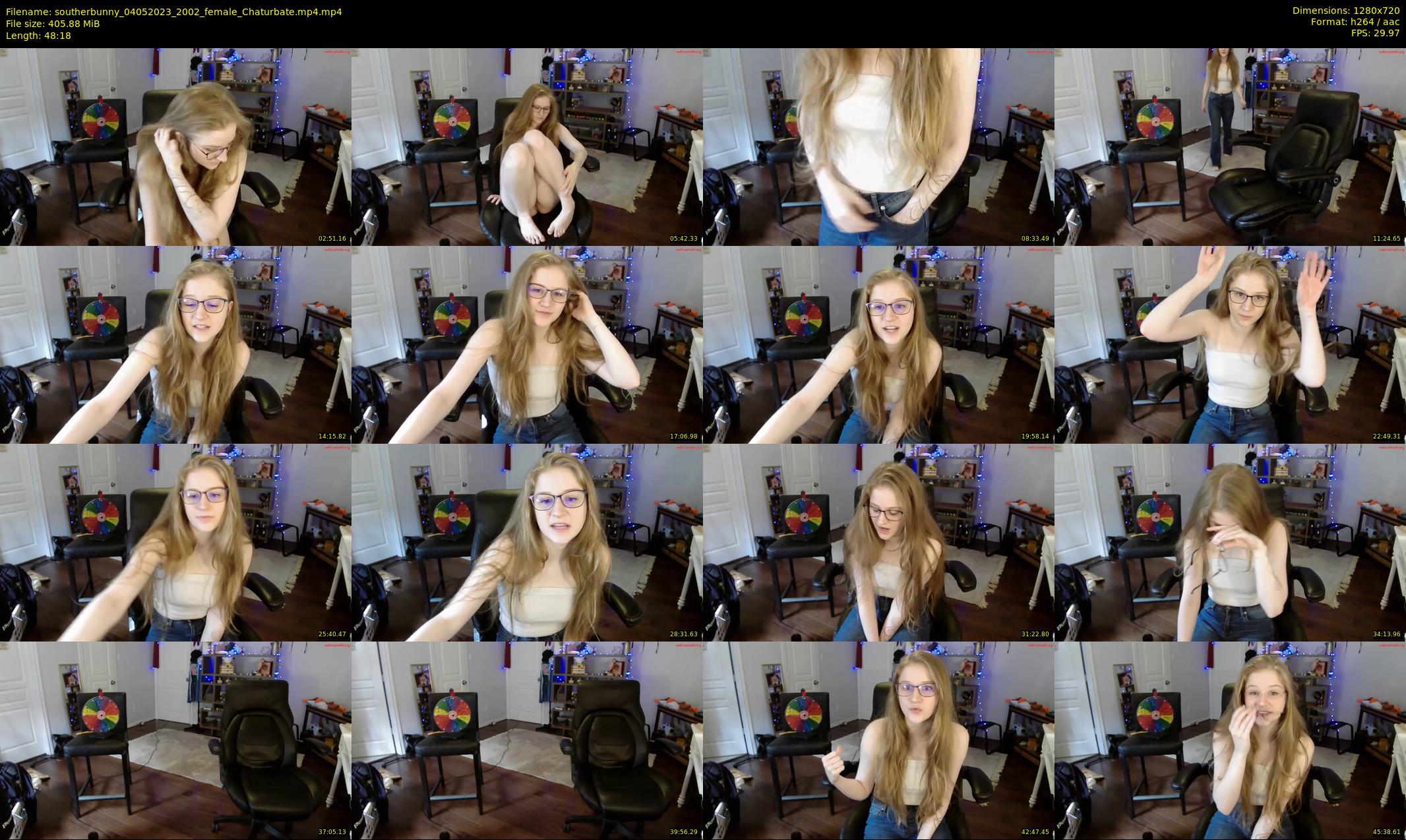 southerbunny — 49 minute Chaturbate female cam show recording, 720p, May 4, 2023
