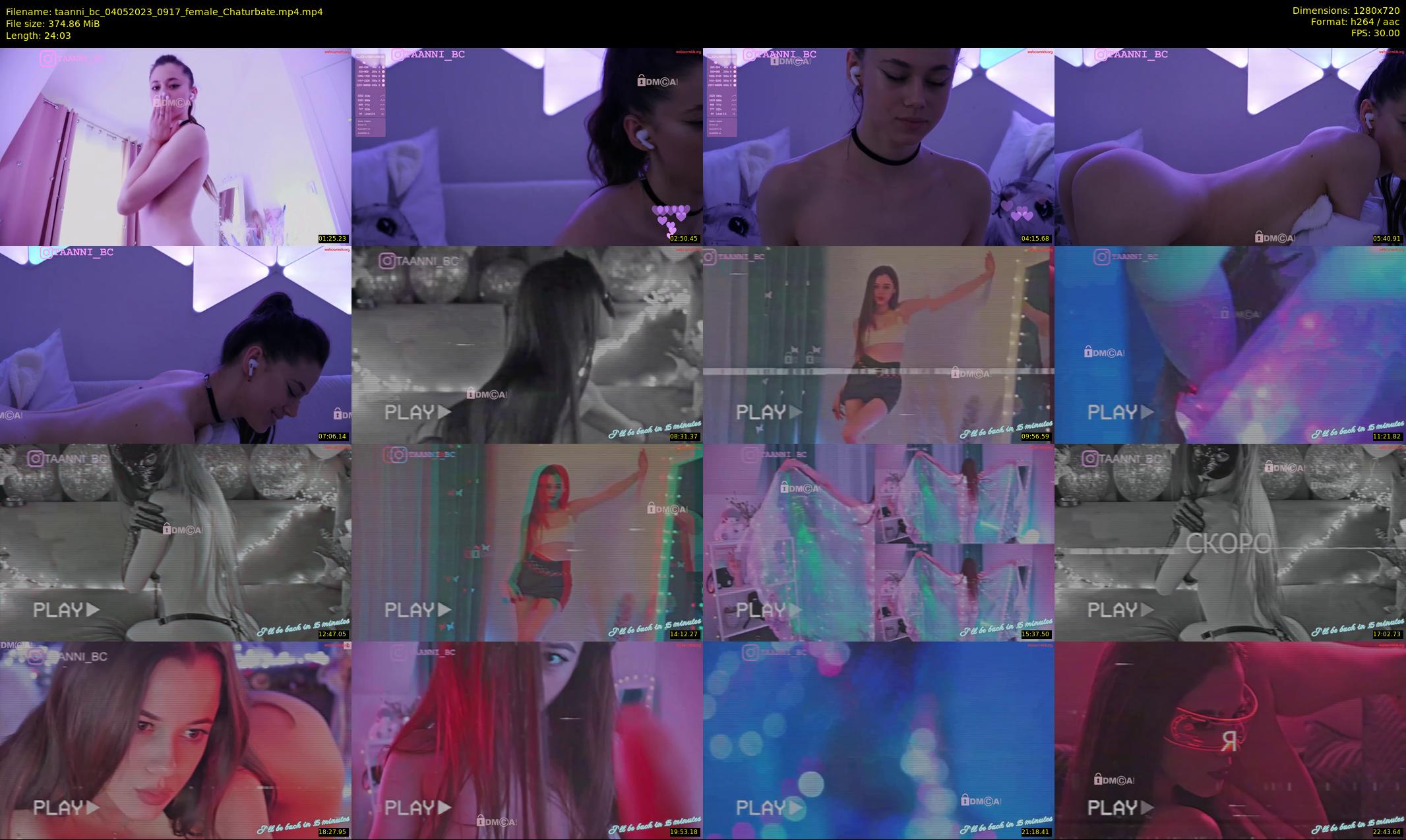 taanni_bc — 25 minute Chaturbate female cam show recording, 720p, May 4, 2023