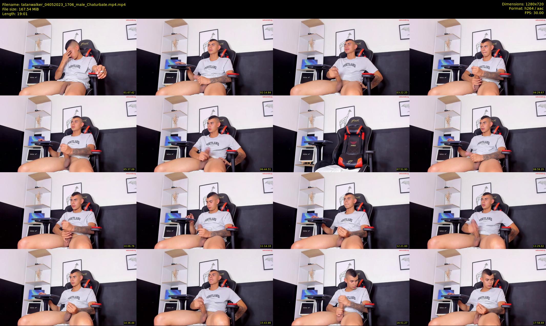 tatanwalker — 20 minute Chaturbate male cam show recording, 720p, May 4, 2023
