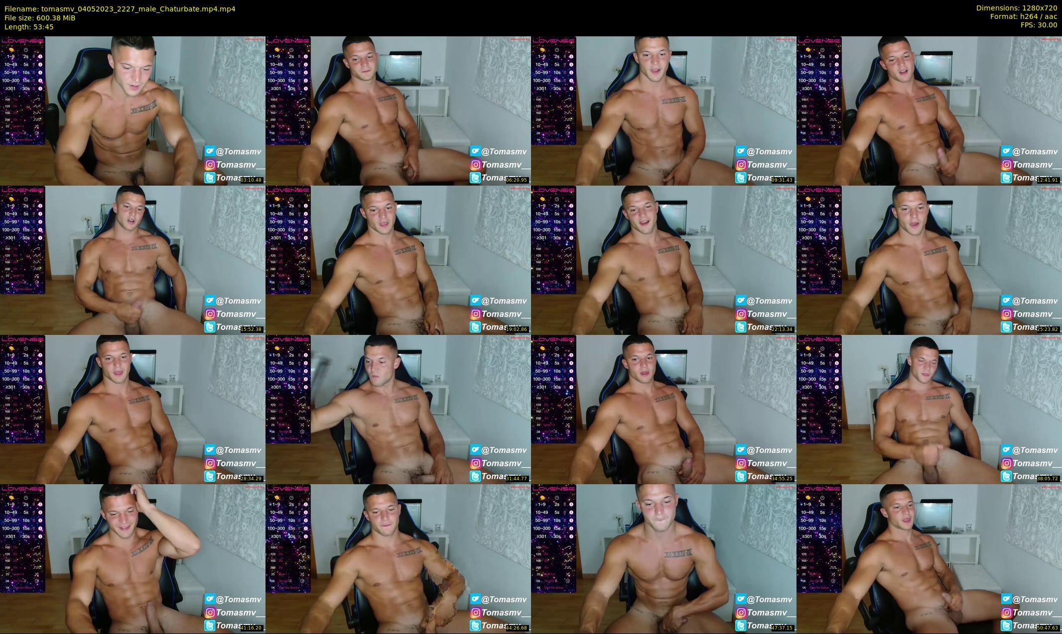 tomasmv — 54 minute Chaturbate male cam show recording, 720p, May 4, 2023