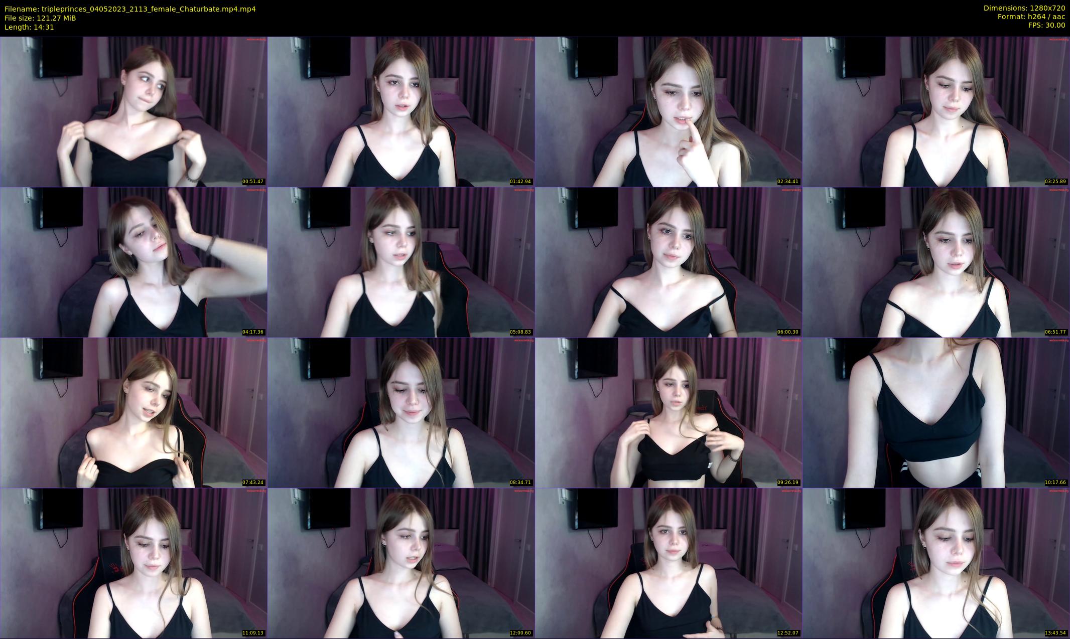 tripleprinces — 15 minute Chaturbate female cam show recording, 720p, May 4, 2023