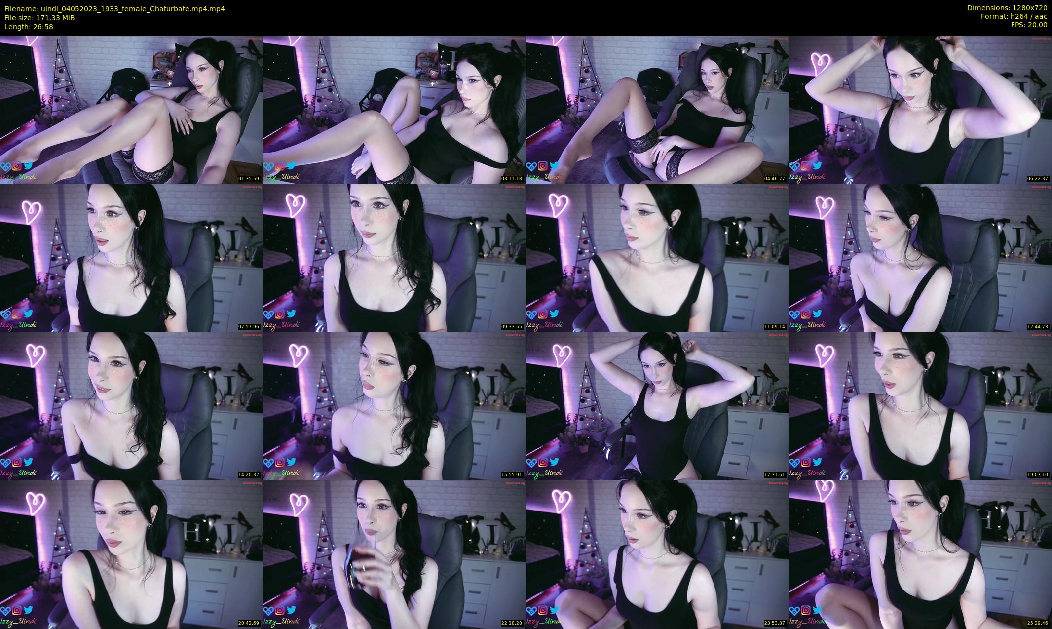 uindi — 27 minute Chaturbate female cam show recording, 720p, May 4, 2023