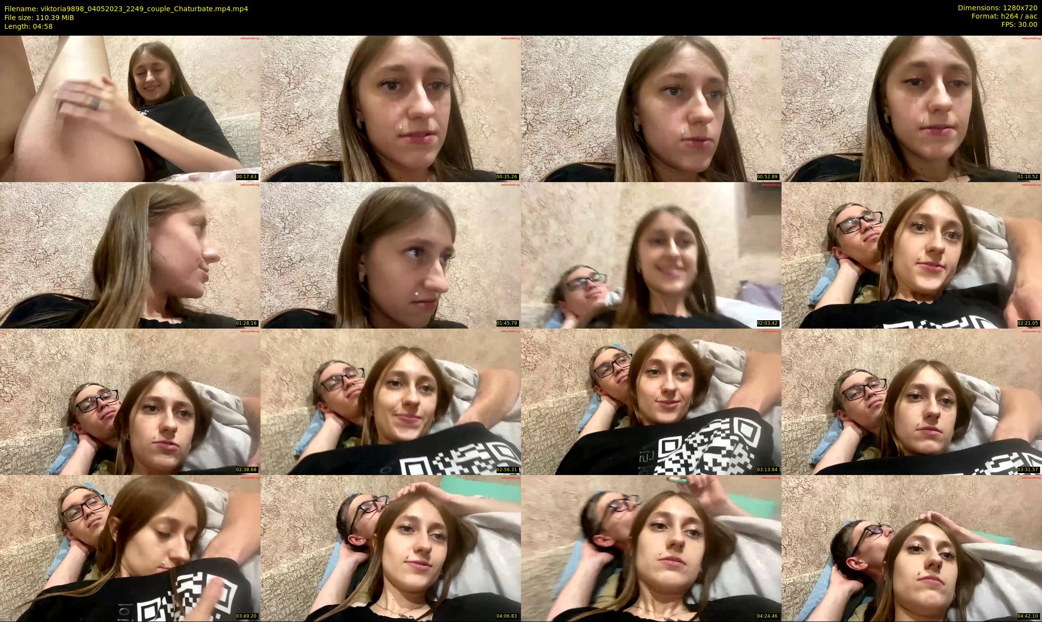 viktoria9898 — 5 minute Chaturbate couple cam show recording, 720p, May 4, 2023