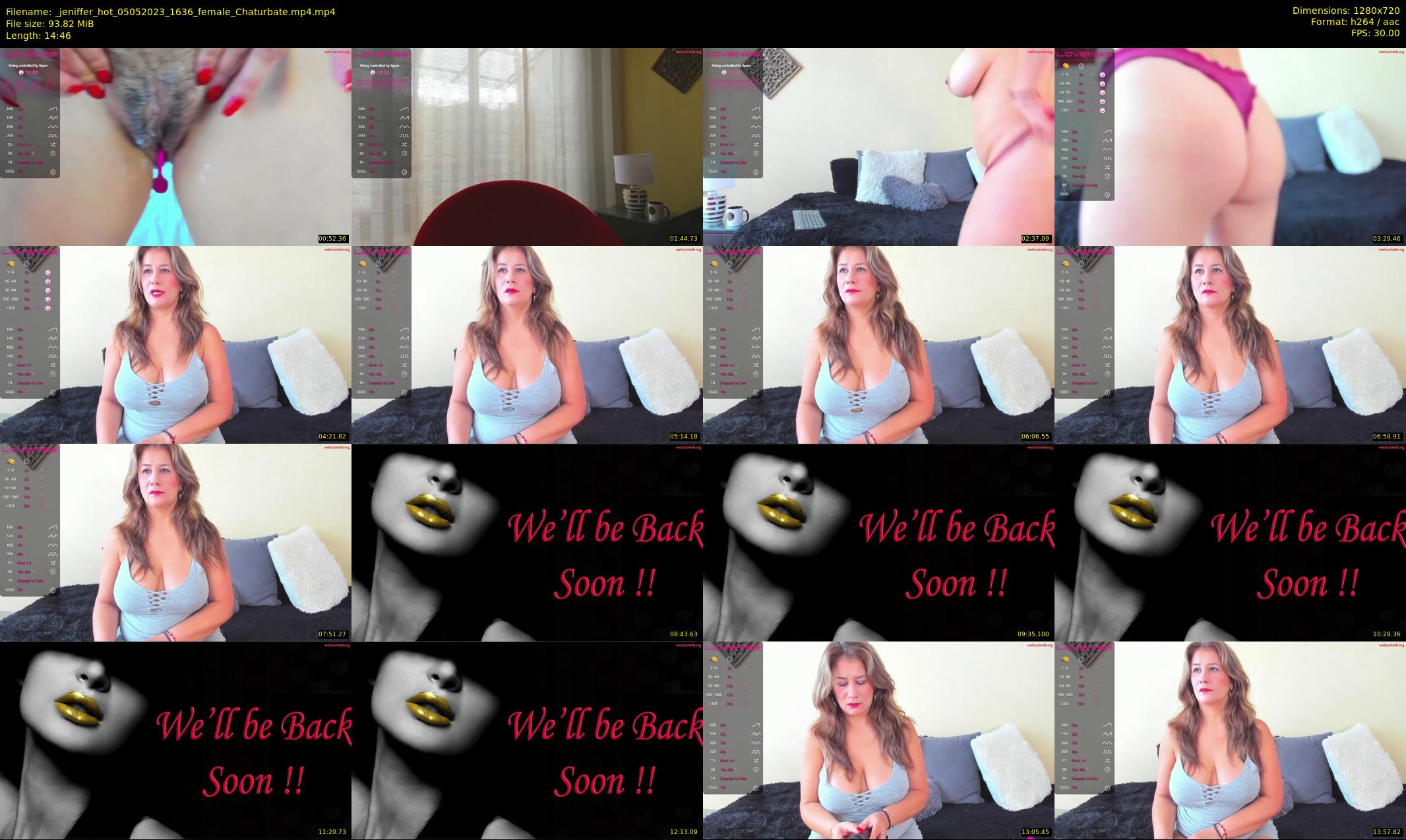 _jeniffer_hot — 15 minute Chaturbate female cam show recording, 720p, May 5, 2023