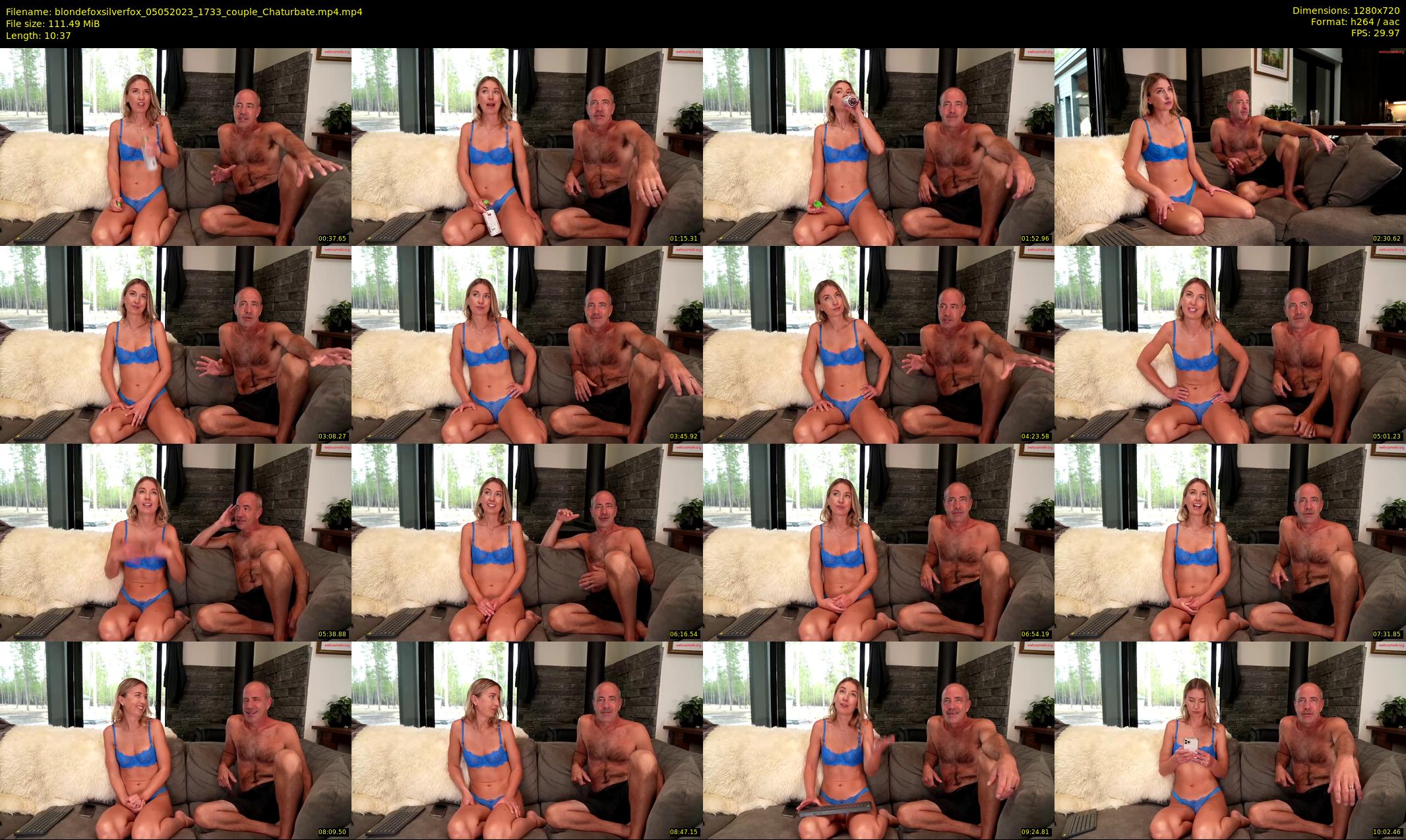 blondefoxsilverfox — 11 minute Chaturbate couple cam show recording, 720p, May 5, 2023