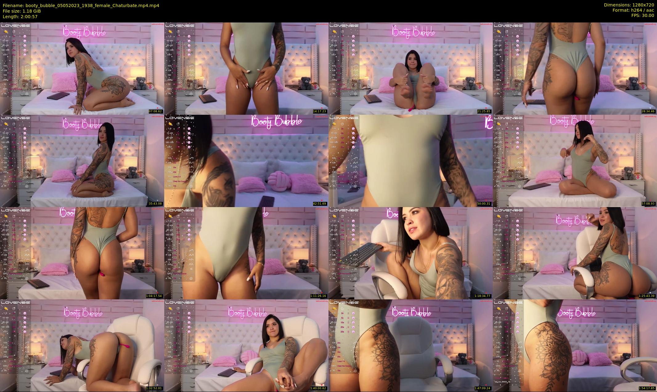 booty_bubble — 121 minute Chaturbate female cam show recording, 720p, May 5, 2023
