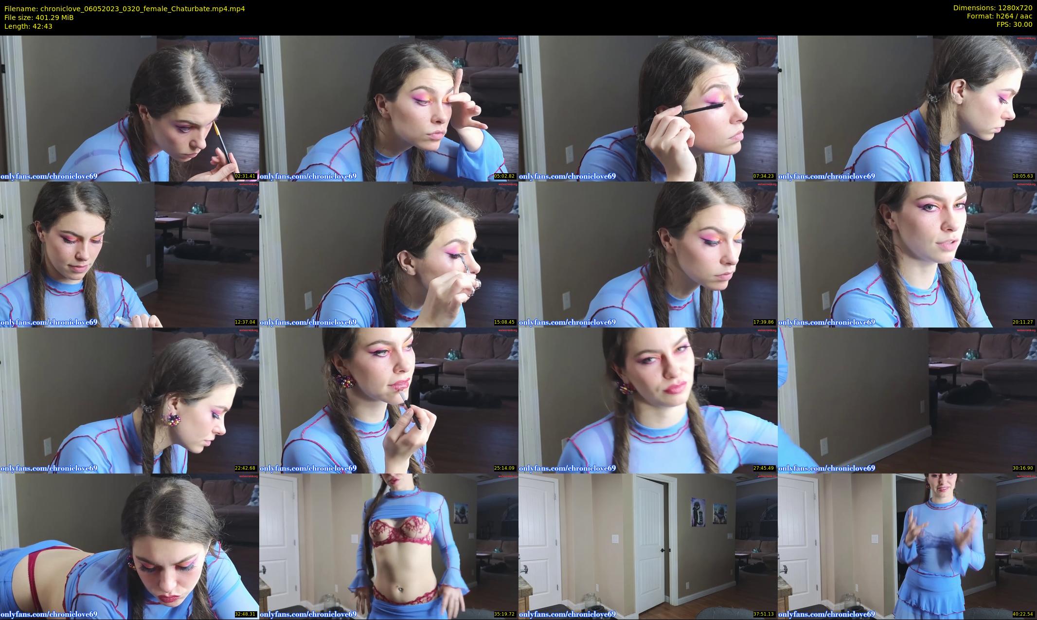 chroniclove — 43 minute Chaturbate female cam show recording, 720p, May 6, 2023