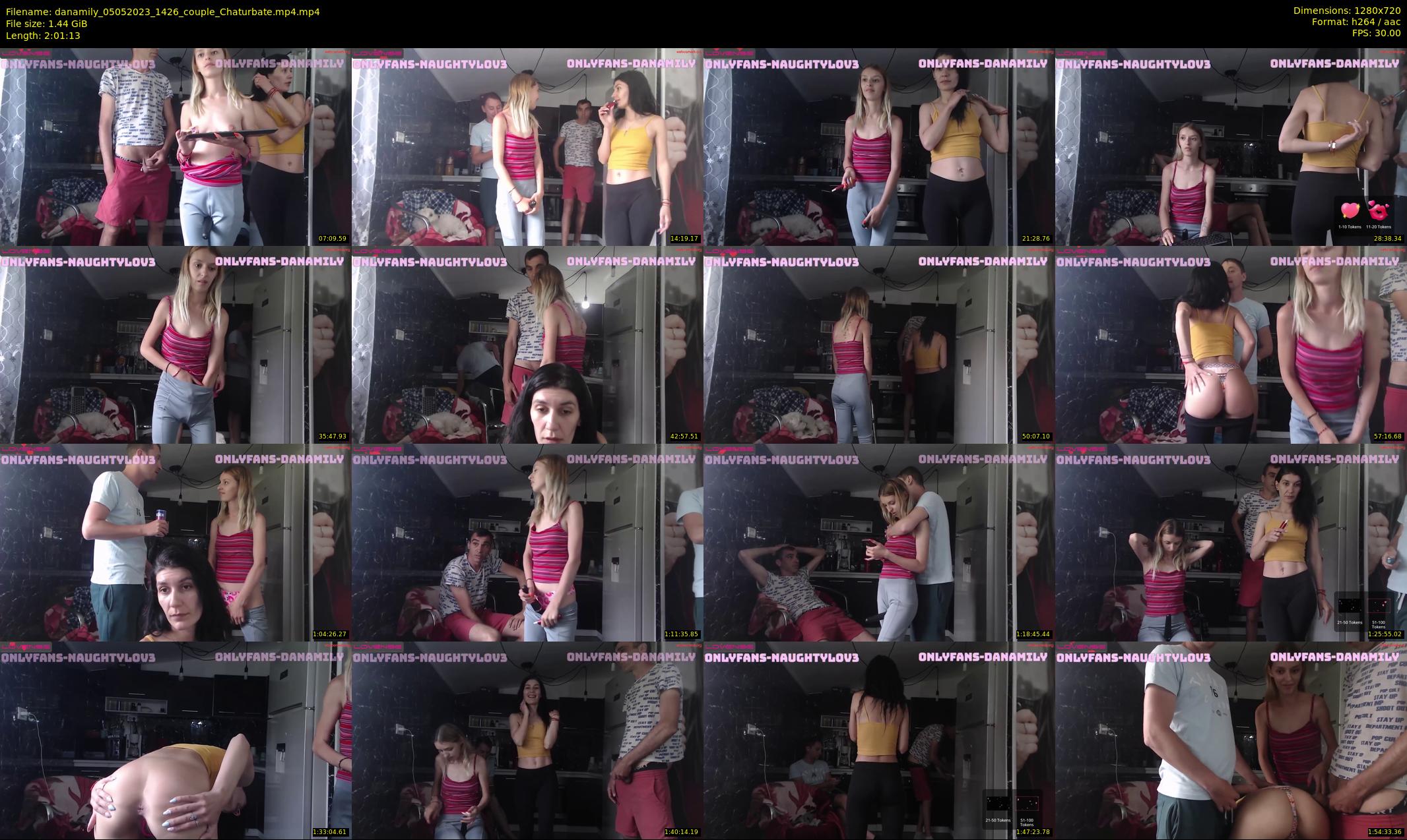 danamily — 122 minute Chaturbate female cam show recording, 720p, May 5, 2023