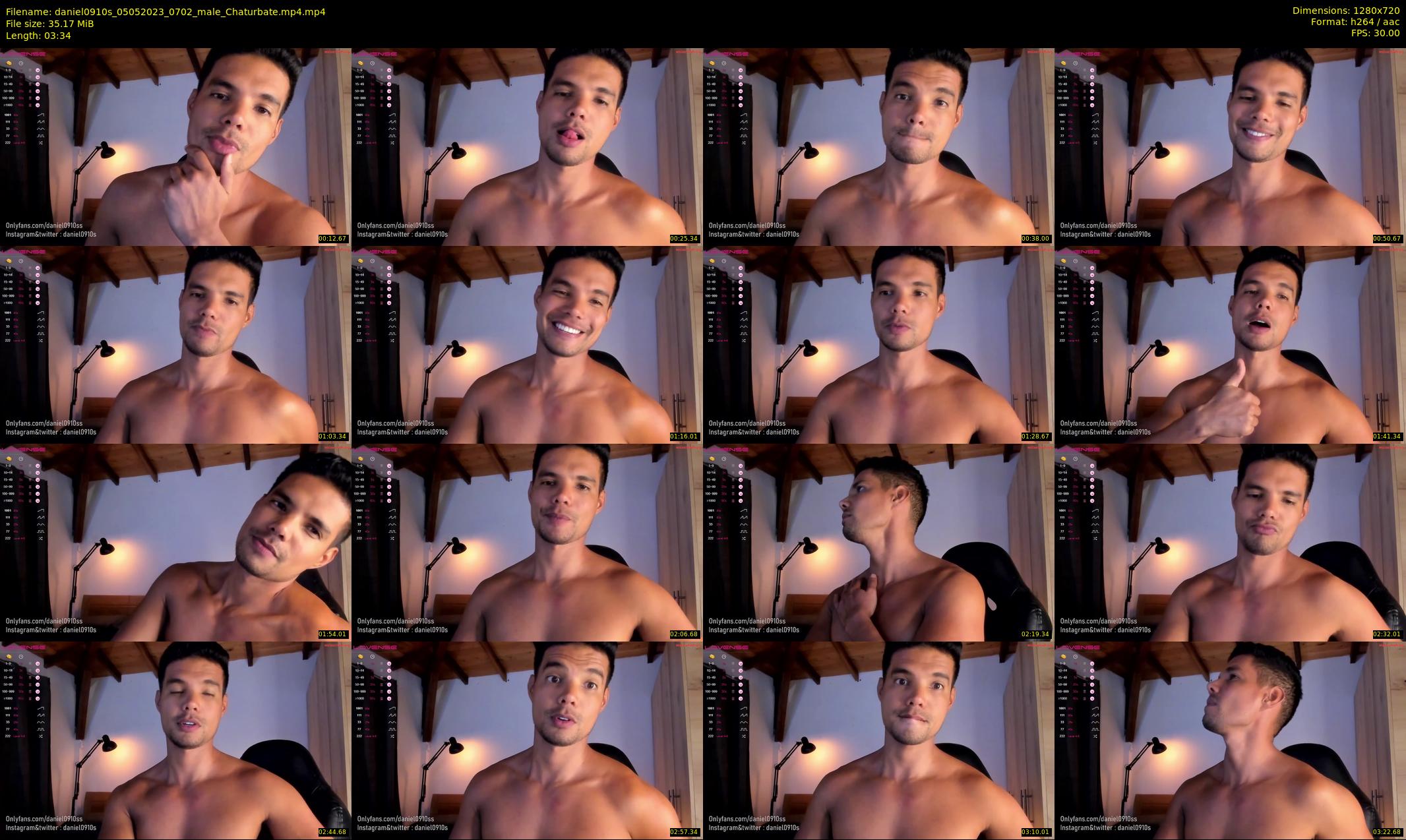 daniel0910s — 4 minute Chaturbate male cam show recording, 720p, May 5, 2023