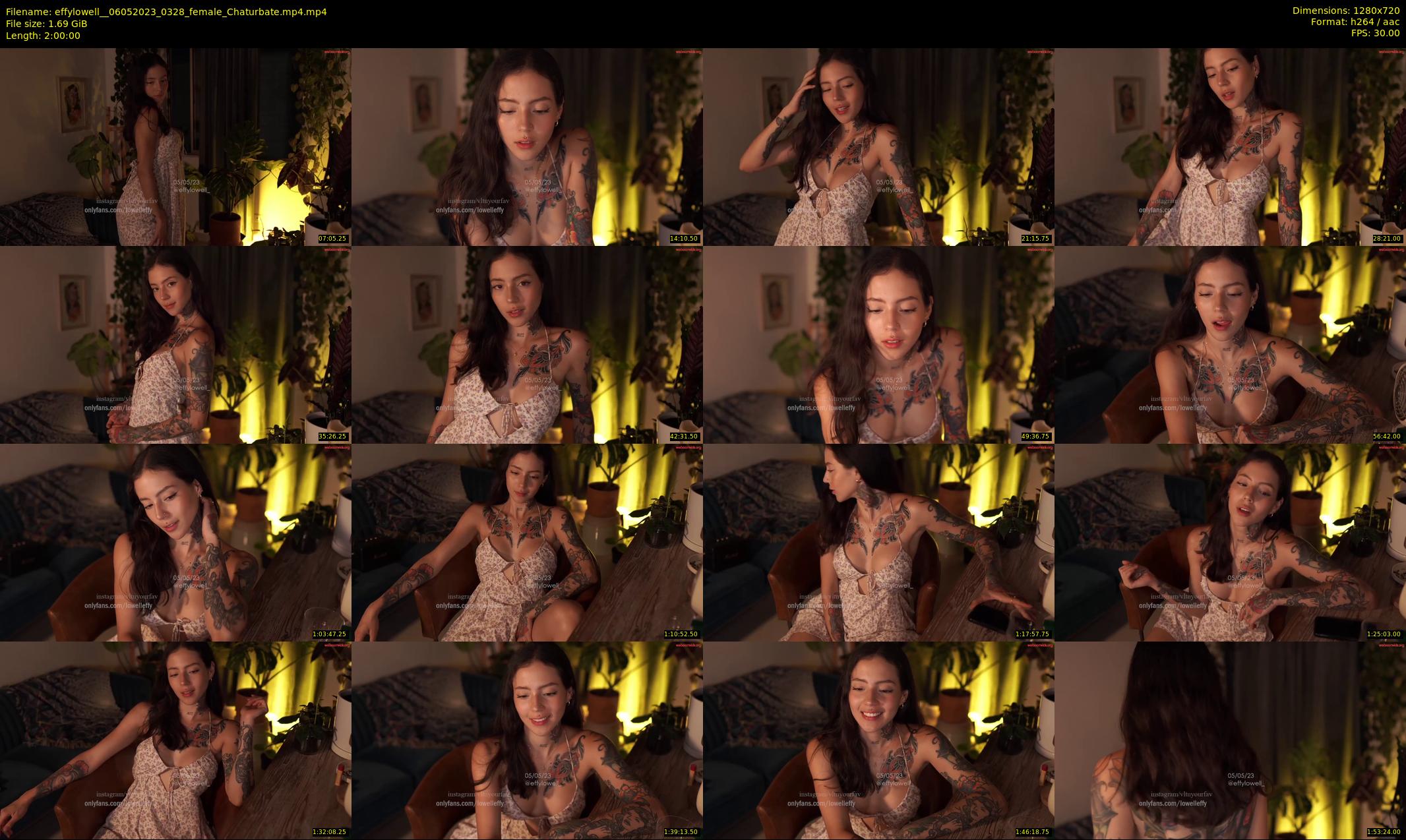 effylowell_ — 120 minute Chaturbate female cam show recording, 720p, May 6, 2023