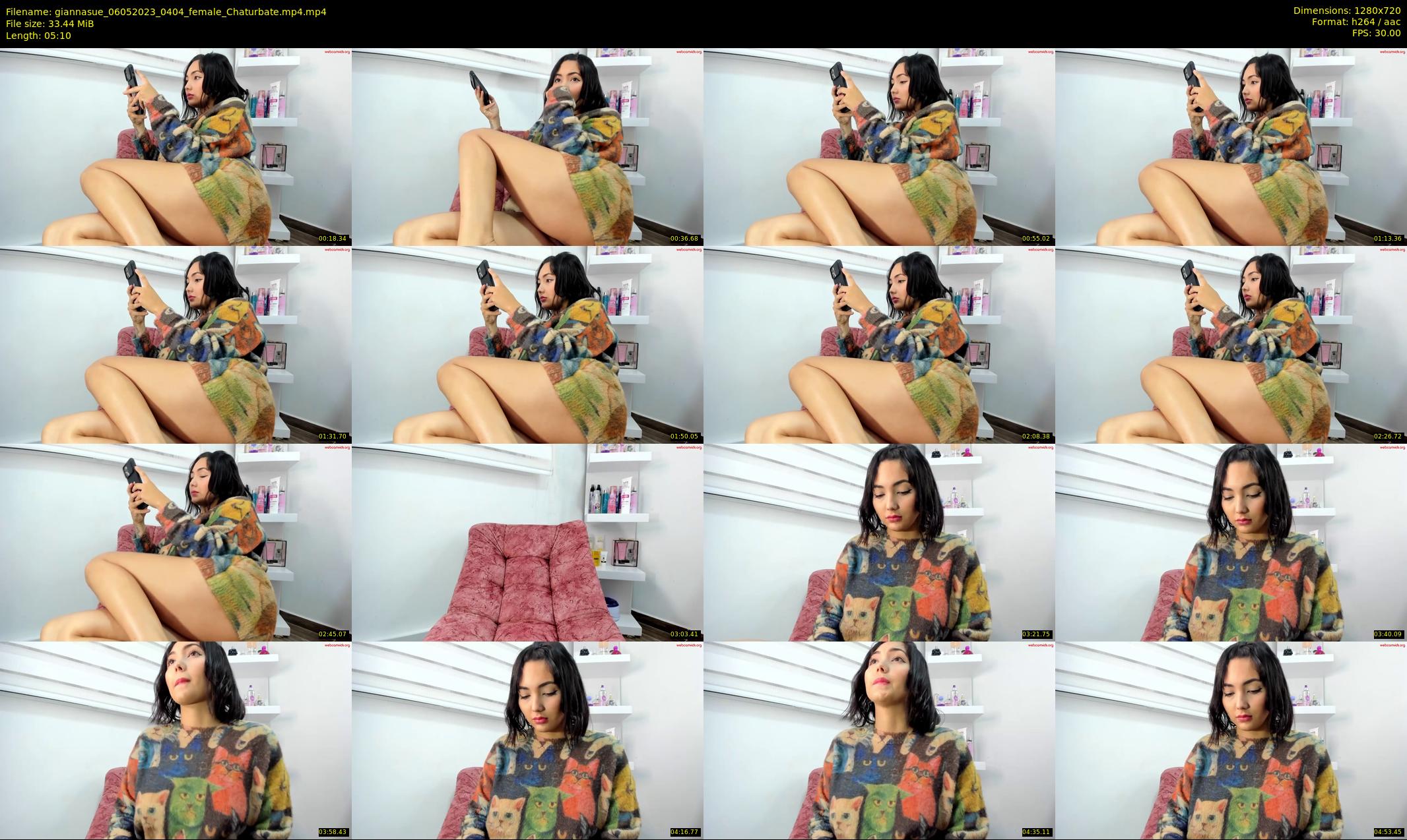 giannasue — 6 minute Chaturbate female cam show recording, 720p, May 6, 2023