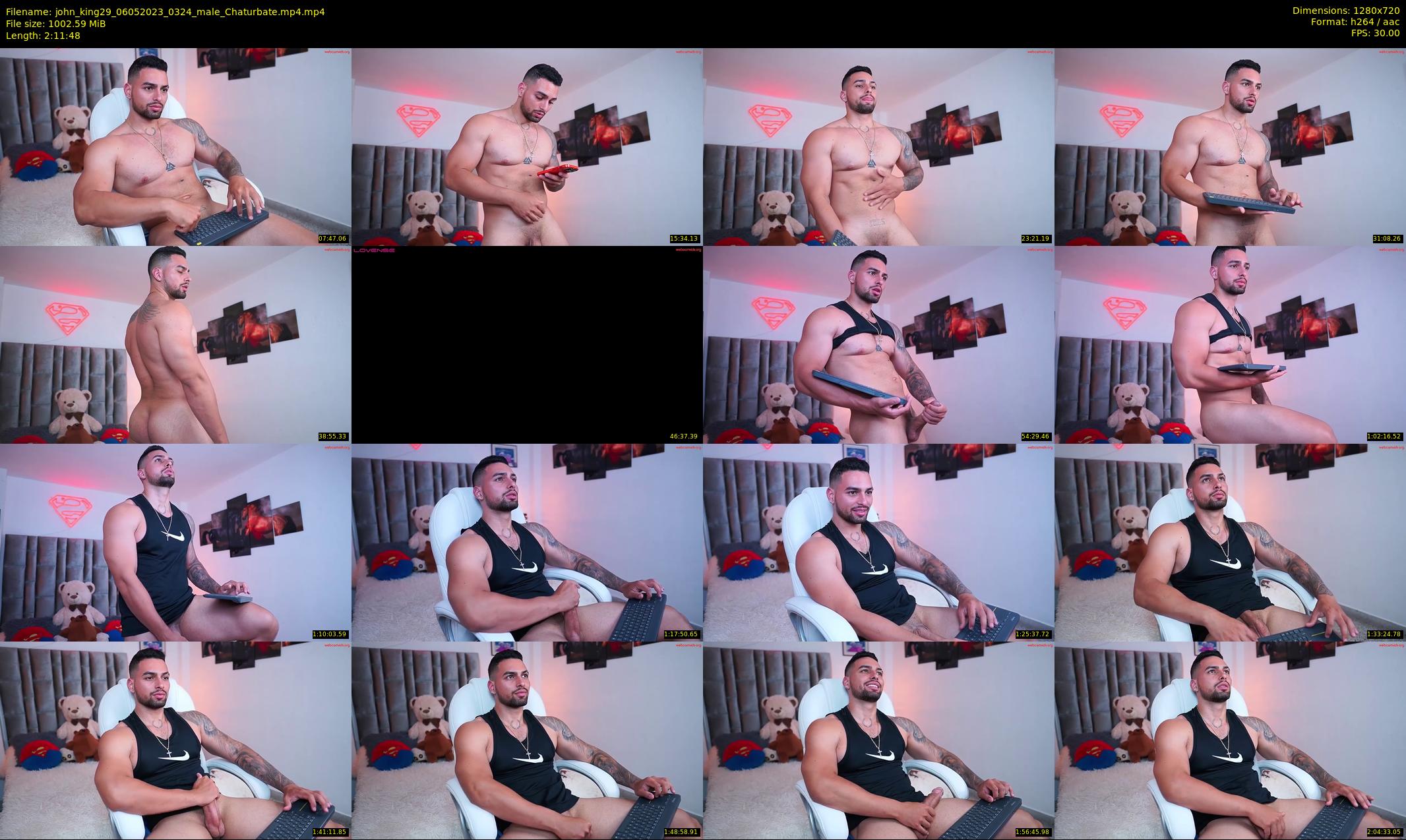 john_king29 — 132 minute Chaturbate male cam show recording, 720p, May 6, 2023