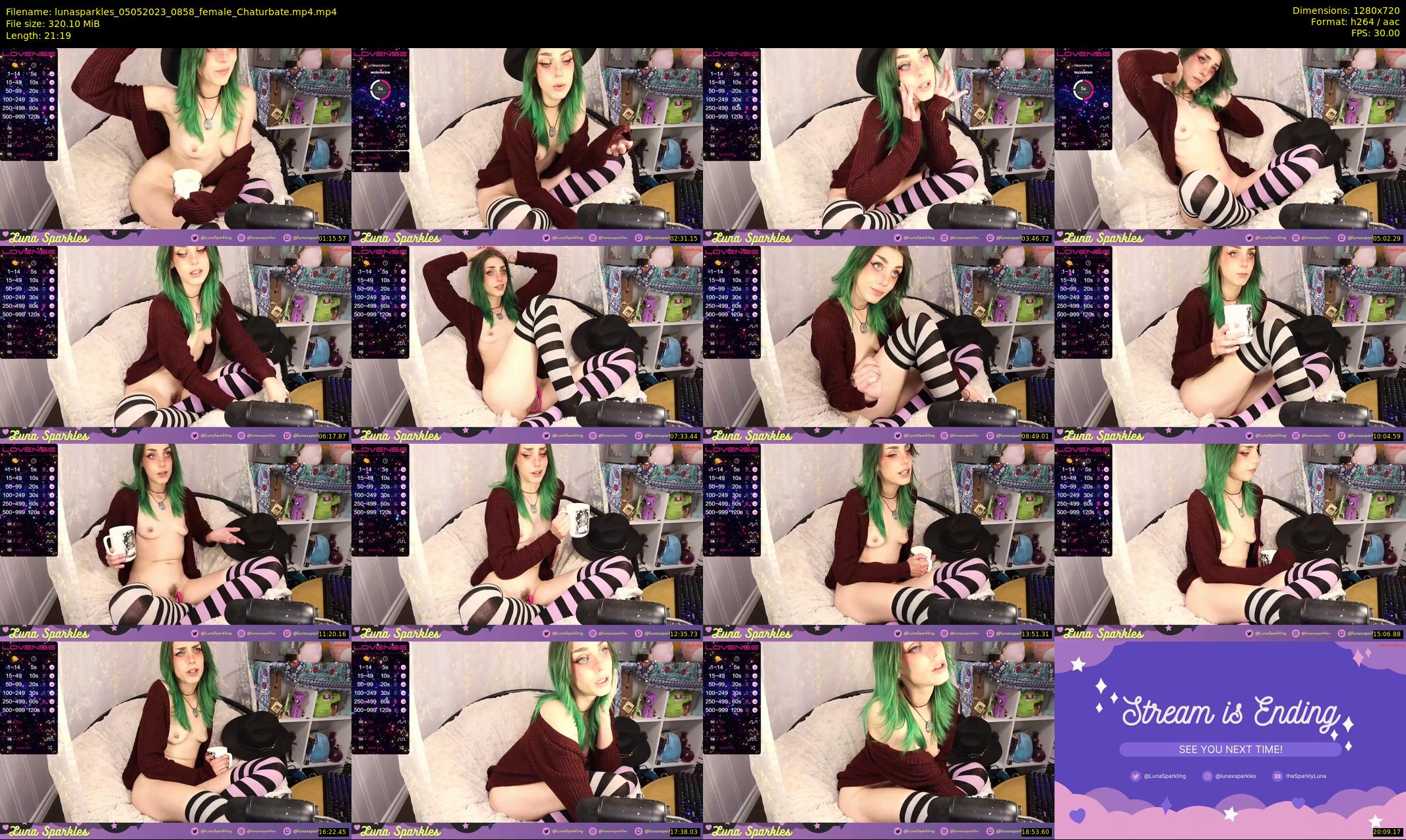 lunasparkles — 22 minute Chaturbate female cam show recording, 720p, May 5, 2023