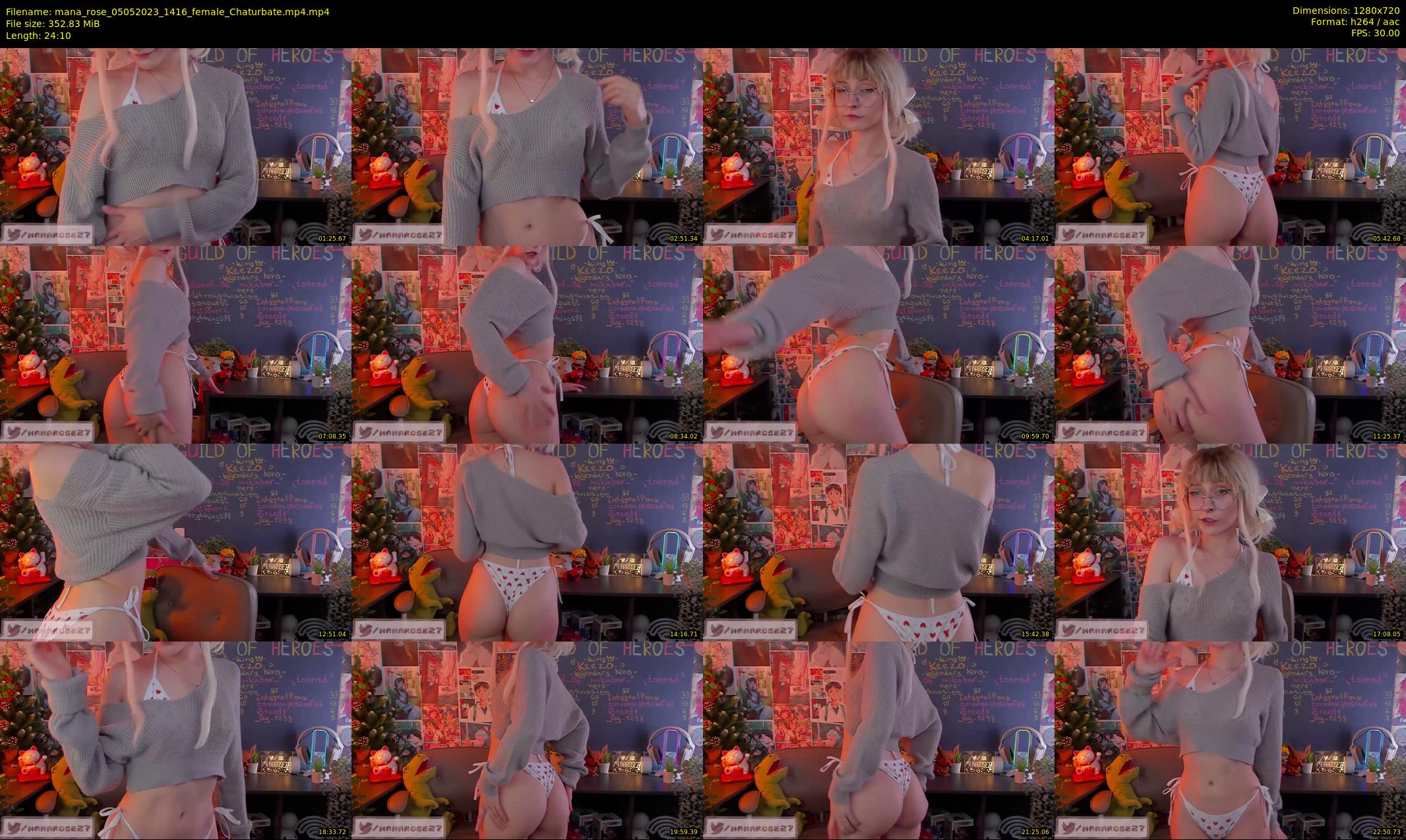 mana_rose — 25 minute Chaturbate female cam show recording, 720p, May 5, 2023