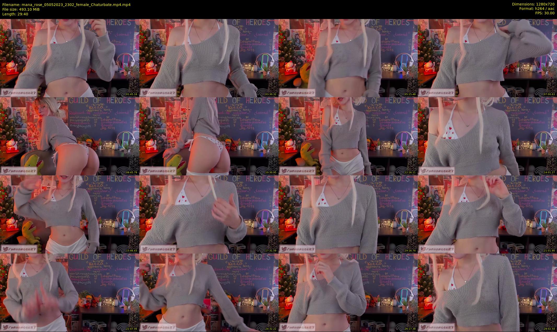 mana_rose — 30 minute Chaturbate female cam show recording, 720p, May 5, 2023
