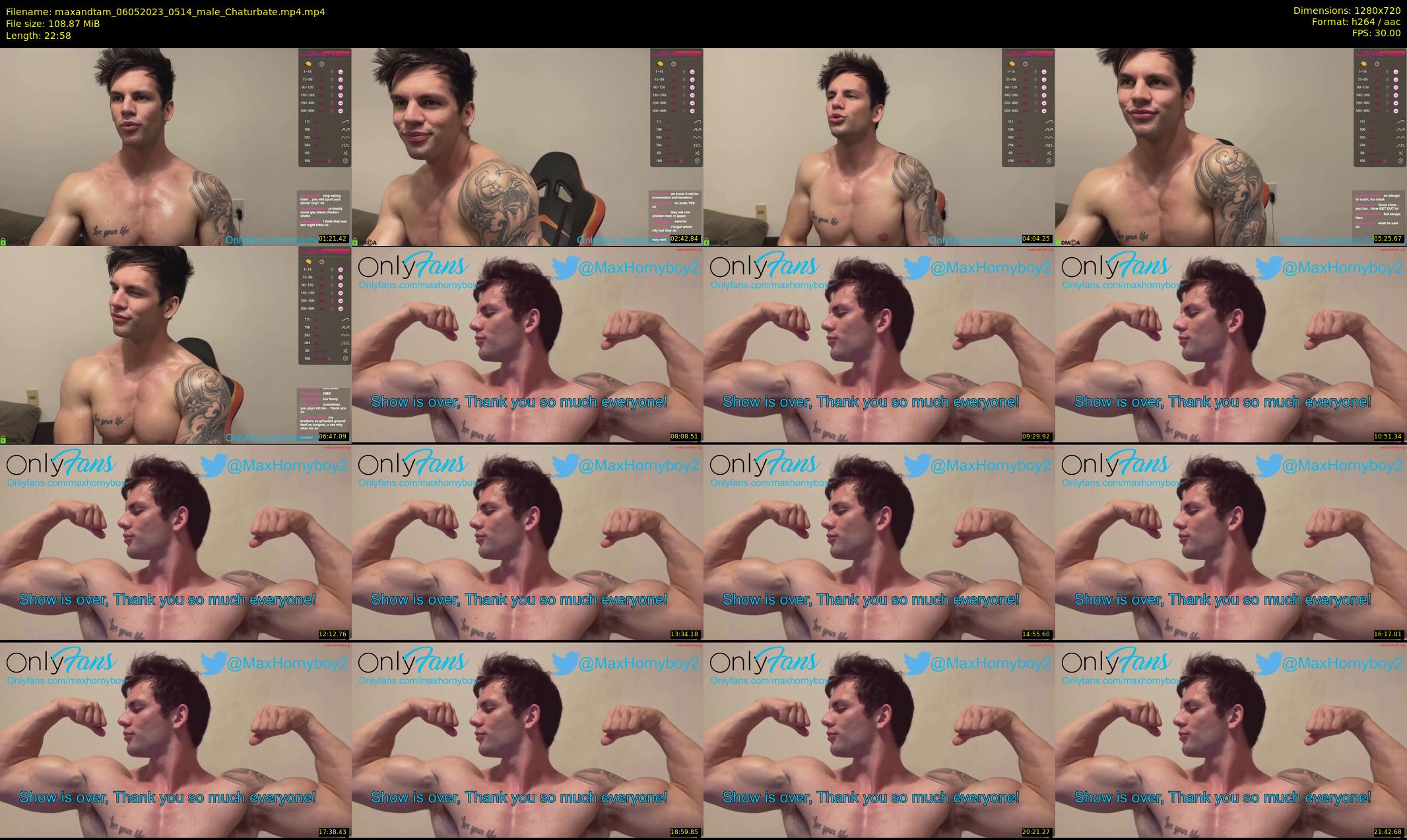 maxandtam — 23 minute Chaturbate couple cam show recording, 720p, May 6, 2023