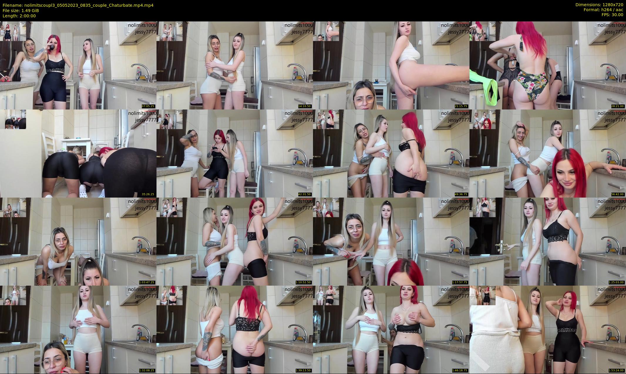 nolimitscoupl3 — 120 minute Chaturbate couple cam show recording, 720p, May 5, 2023