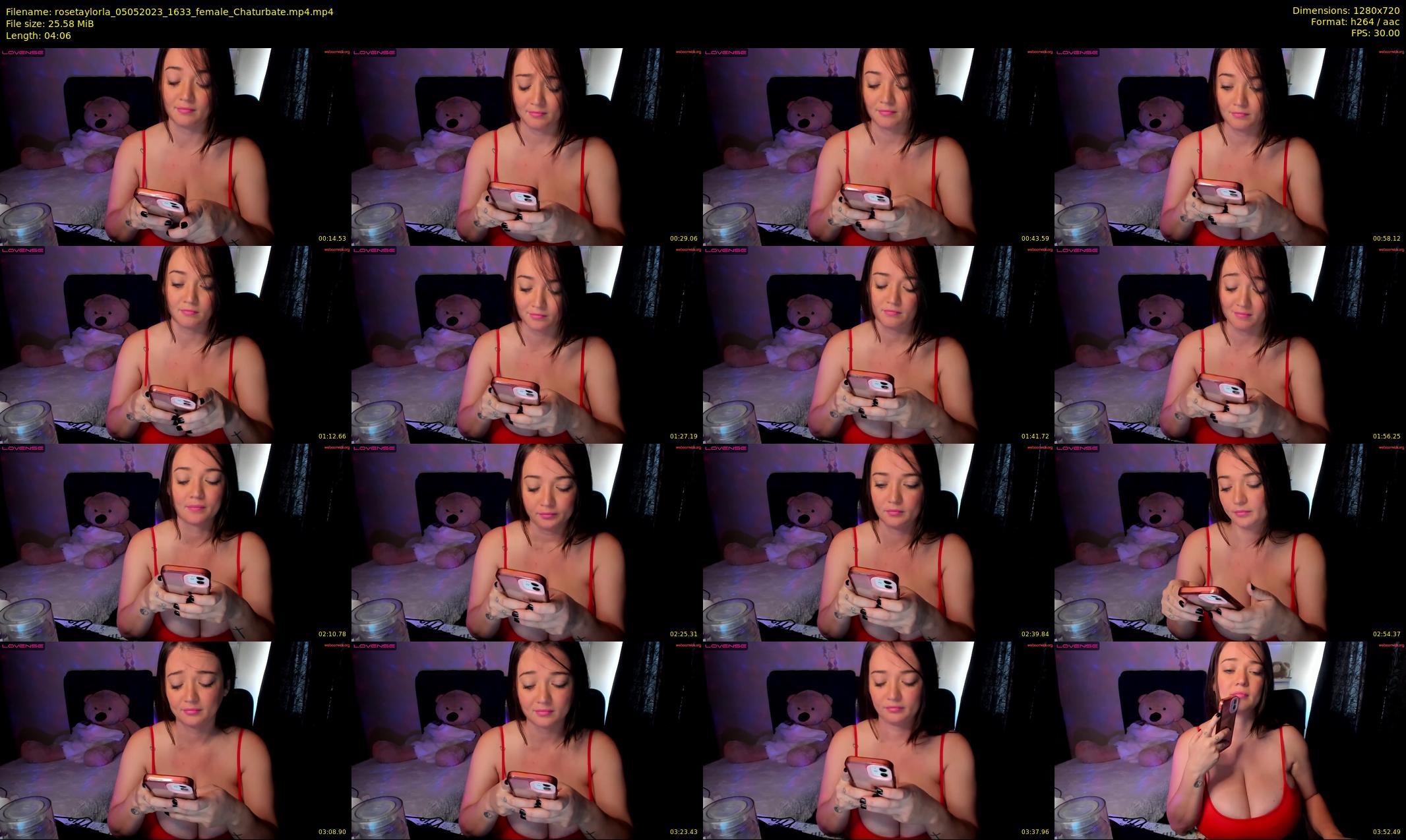 rosetaylorla — 5 minute Chaturbate female cam show recording, 720p, May 5, 2023